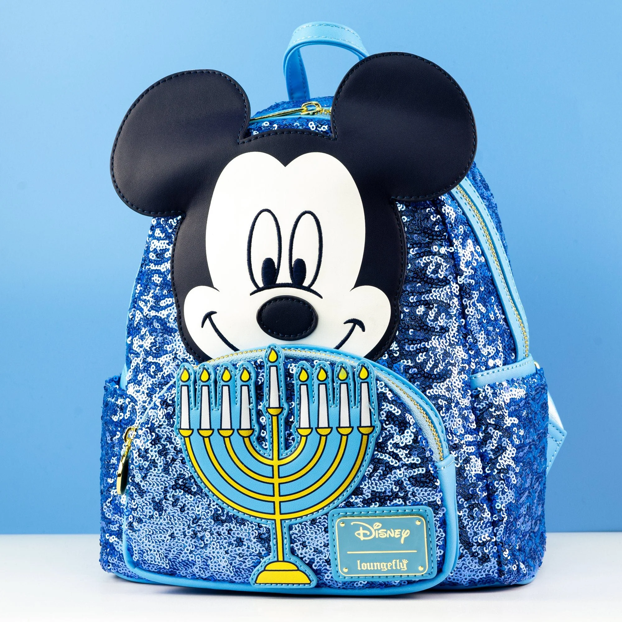 Loungefly x Disney Mickey Happy Hanukkah Menorah Mini Backpack - Image 6