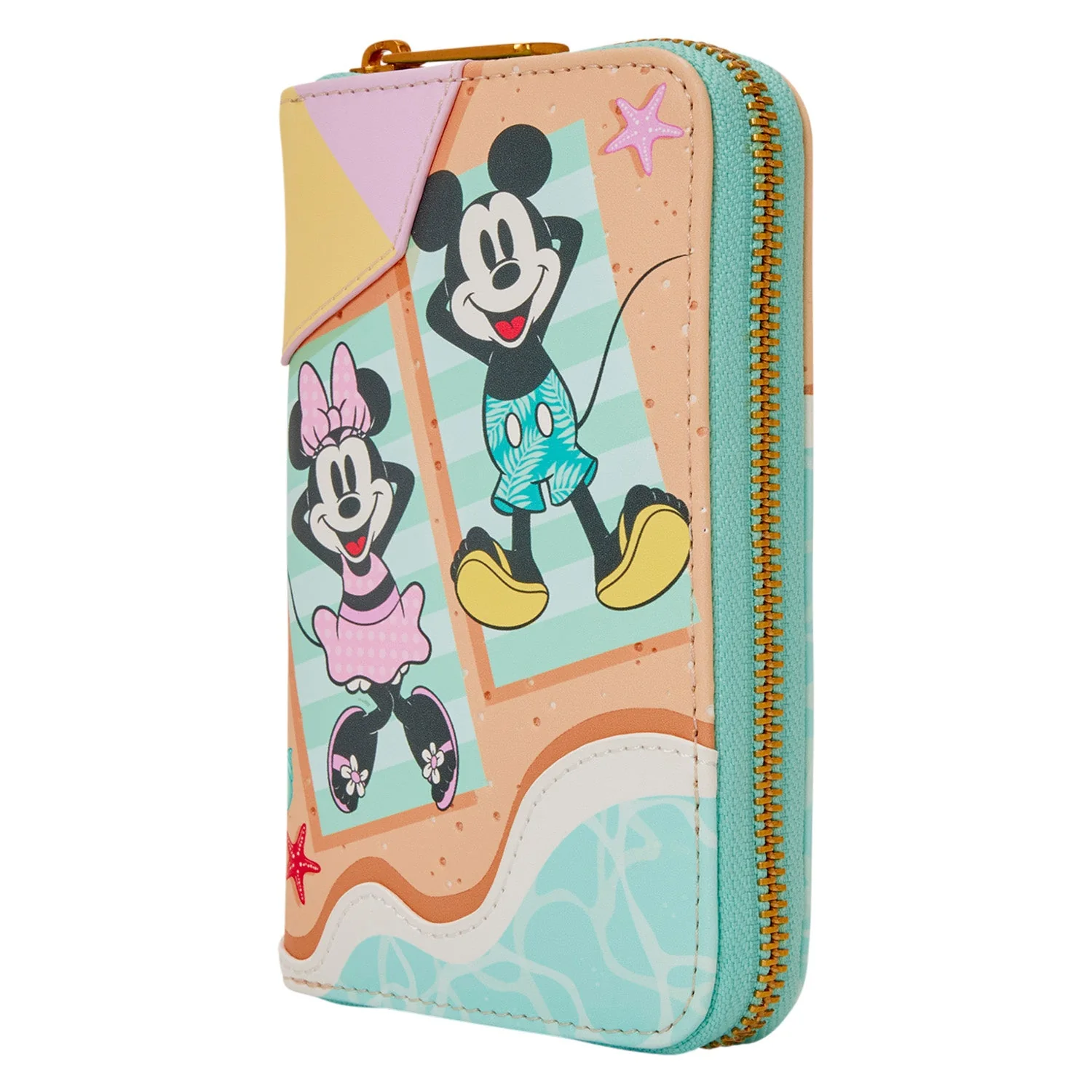 Loungefly x Disney Mickey & Minnie Beach Fun Zip Around Wallet - Image 2