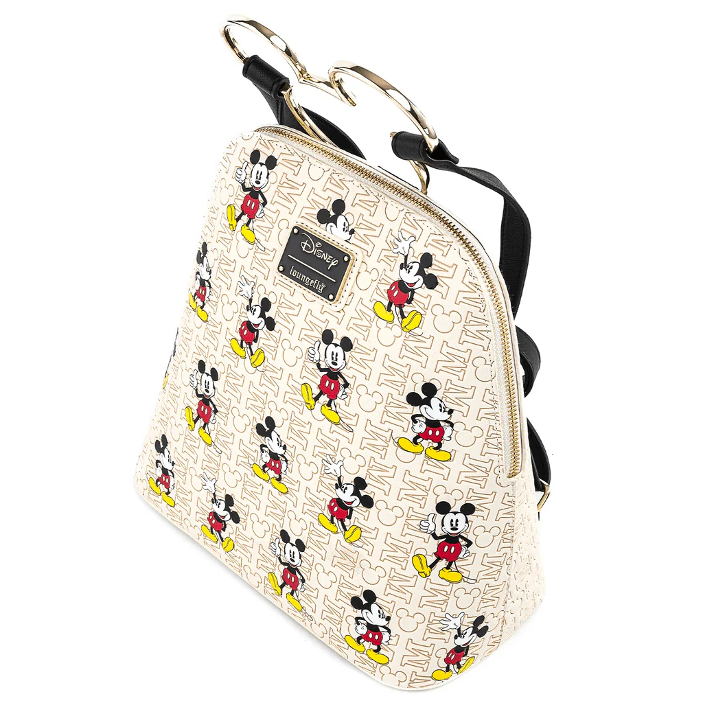 Loungefly x Disney Mickey Mouse Hardware Poses Print Backpack - Image 2