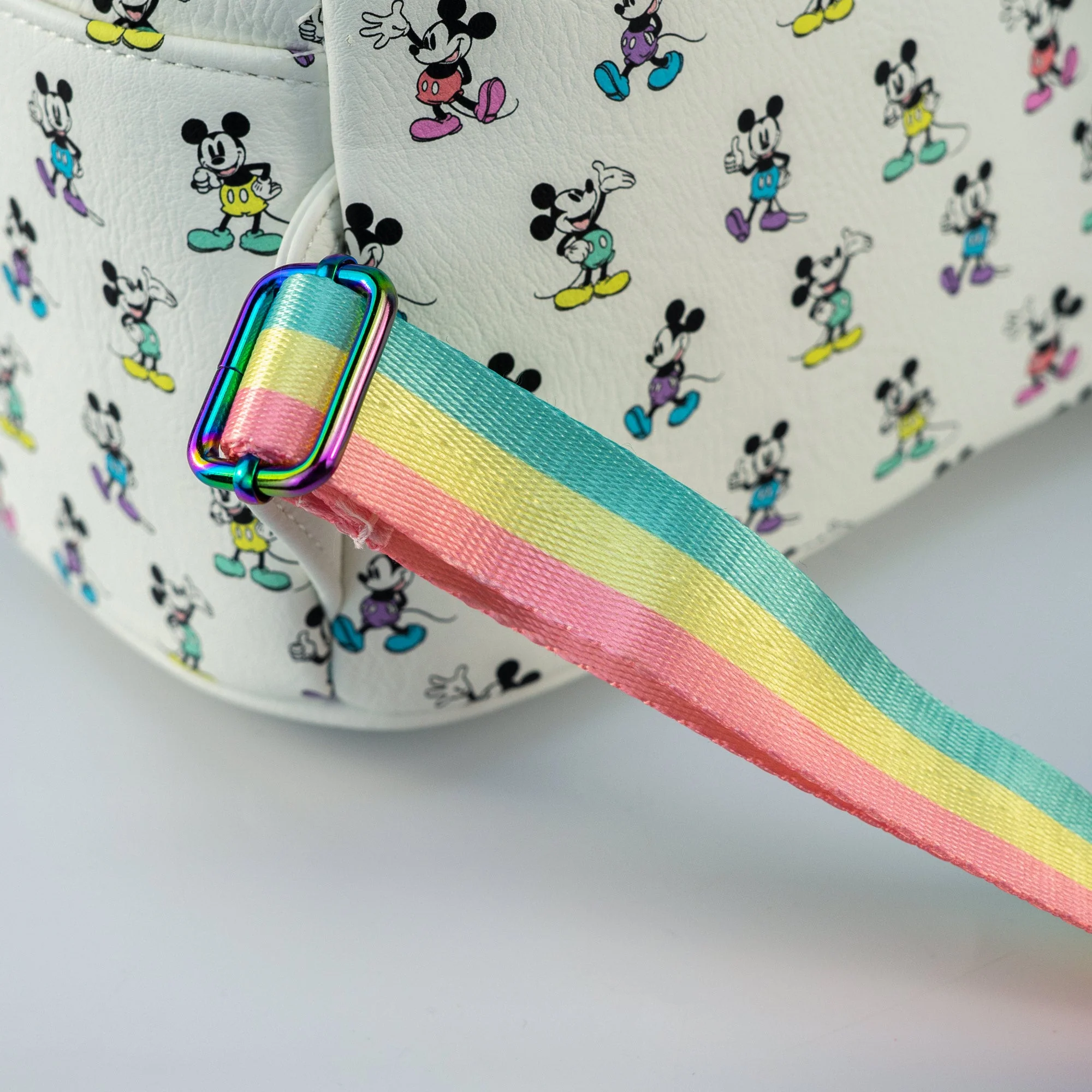 Loungefly x Disney Mickey Mouse Pastel Rainbow Poses Mini Backpack - Image 6