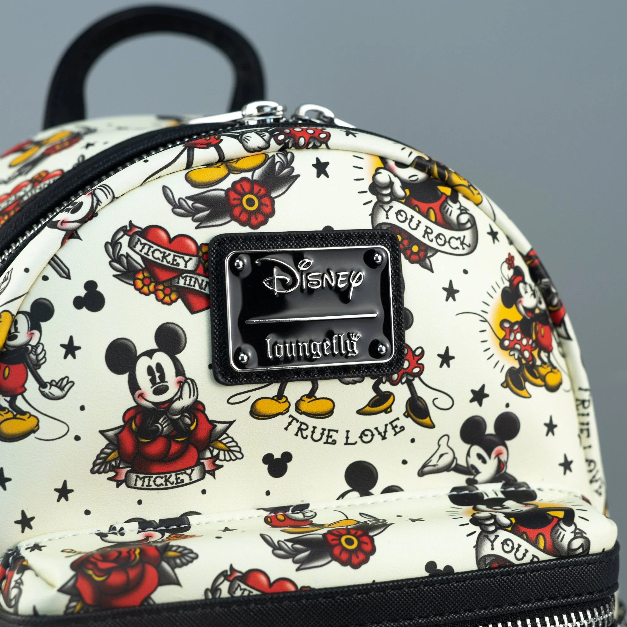 Loungefly x Disney Mickey Mouse Tattoo Art Mini Backpack - Image 2