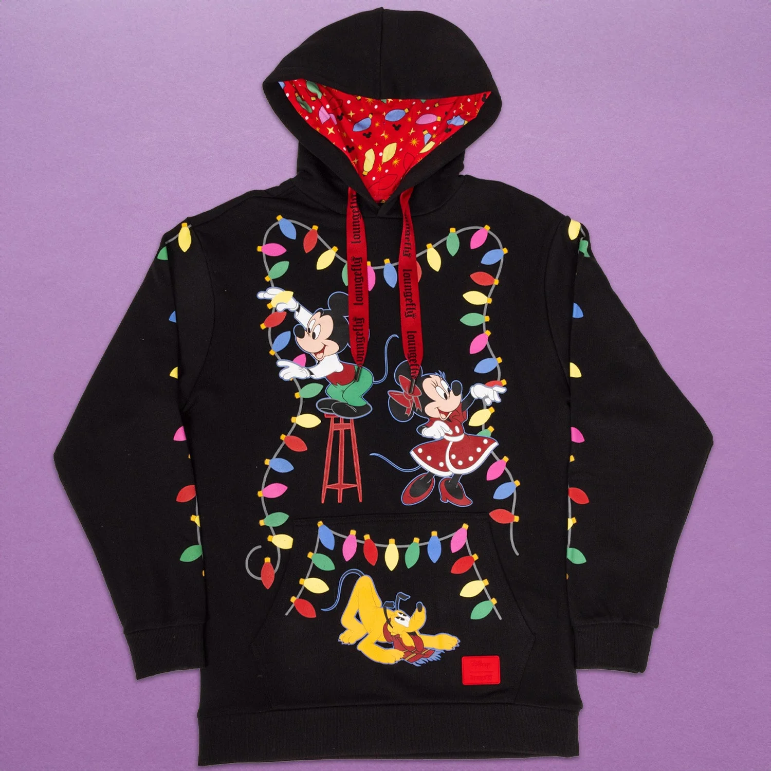 Loungefly x Disney Mickey's Light Up Decorations Hooded Sweatshirt - Image 2