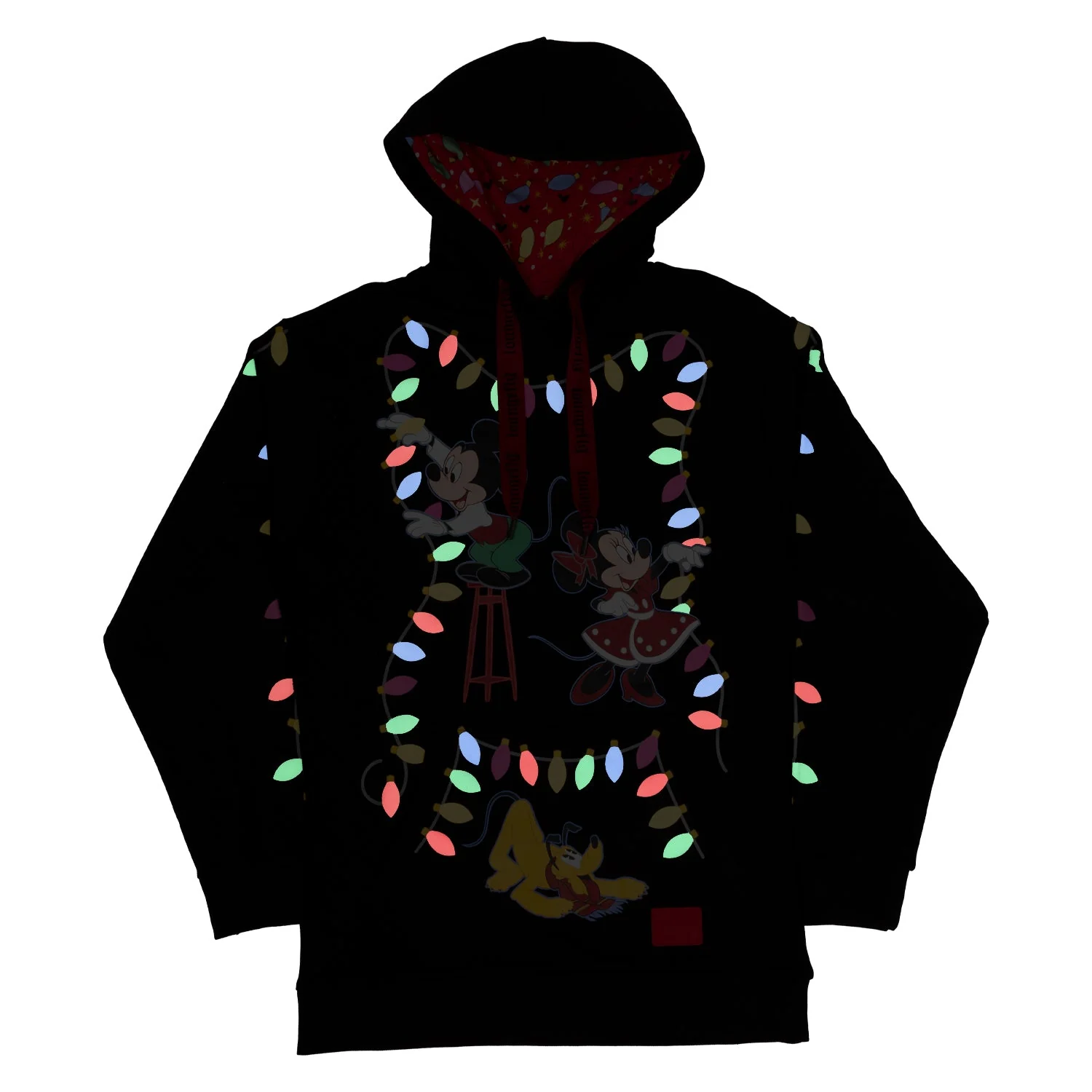 Loungefly x Disney Mickey's Light Up Decorations Hooded Sweatshirt - Image 3