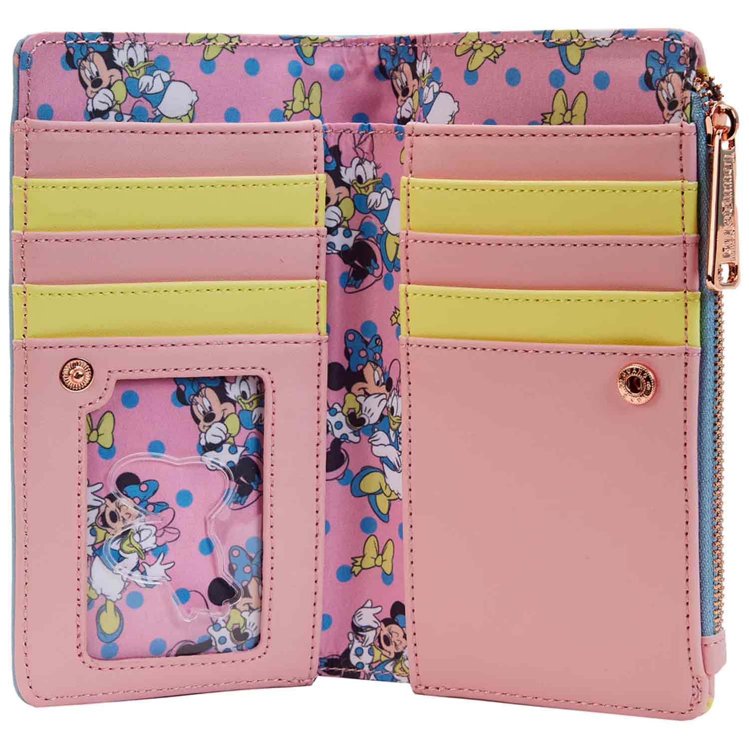 Loungefly x Disney Minnie and Daisy Pastel Polka Dot Purse - Image 4