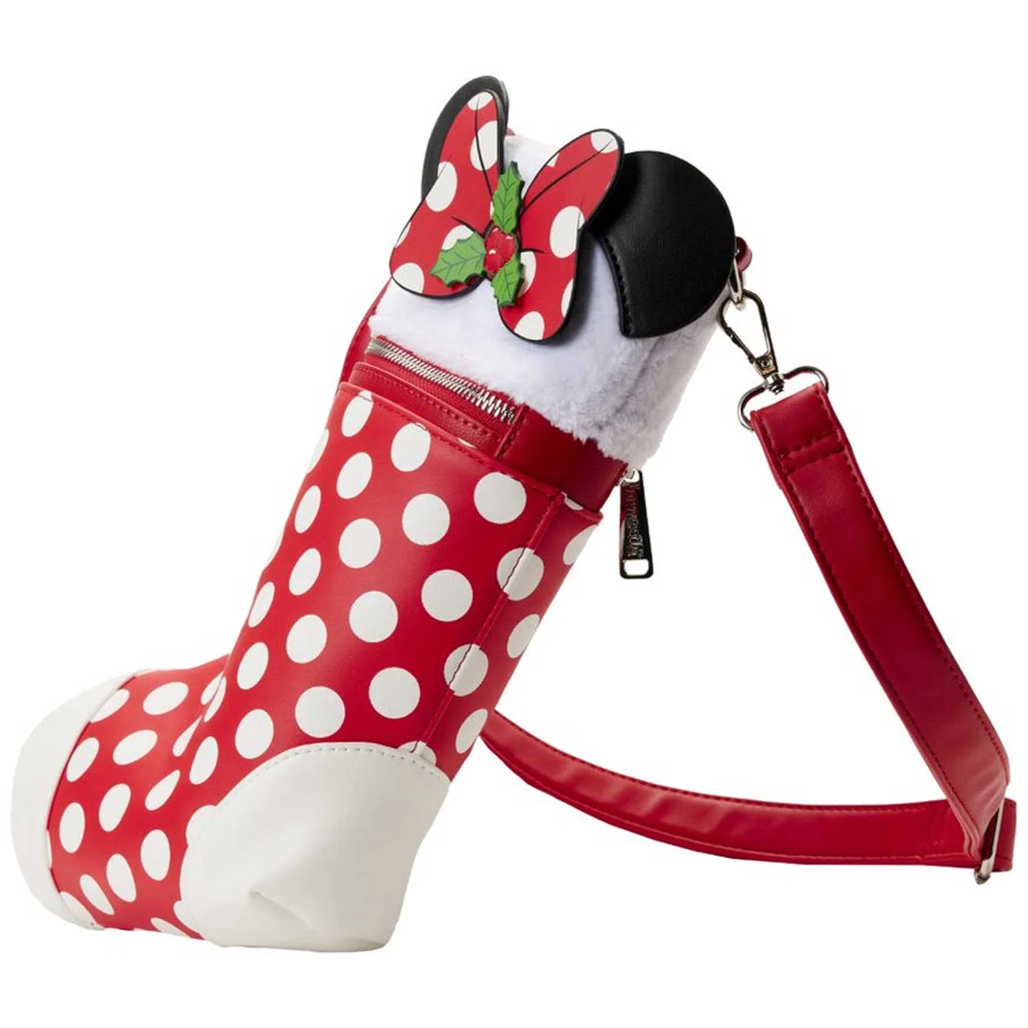 Loungefly x Disney Minnie Christmas Stocking Crossbody Bag - Image 2