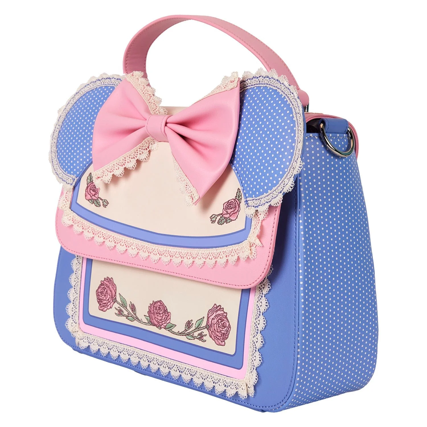 Loungefly x Disney Minnie Floral and Lace Ears Crossbody Bag - Image 4