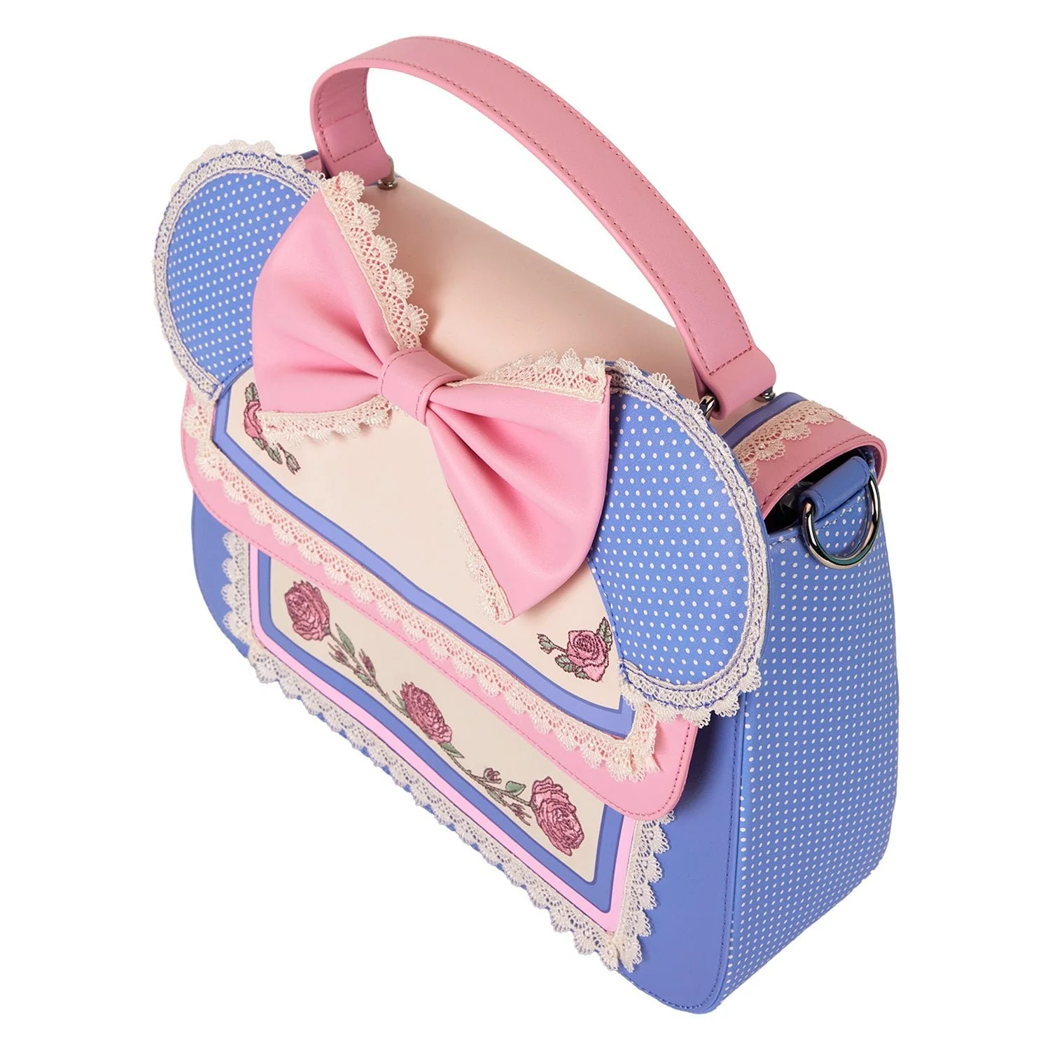 Loungefly x Disney Minnie Floral and Lace Ears Crossbody Bag - Image 5