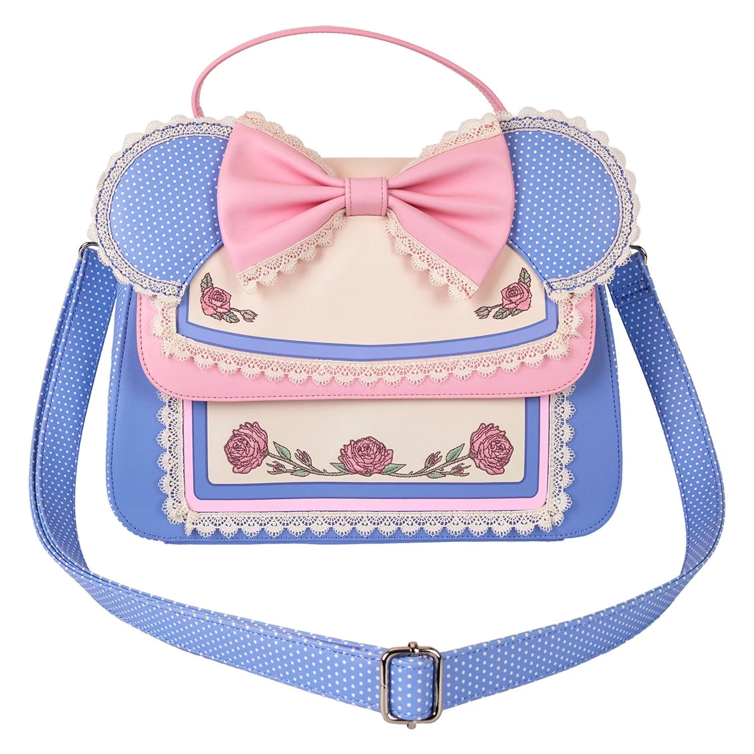 Loungefly x Disney Minnie Floral and Lace Ears Crossbody Bag - Image 7