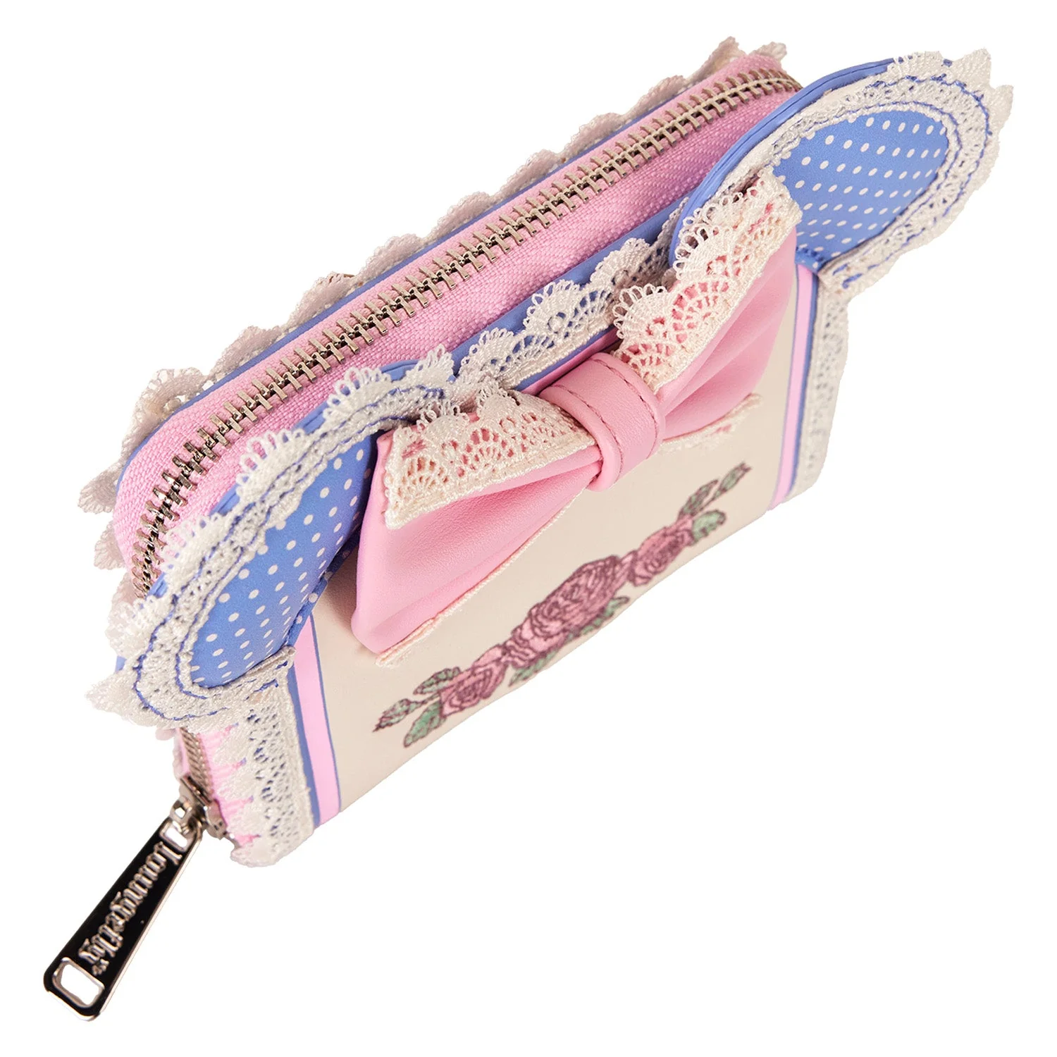 Loungefly x Disney Minnie Floral and Lace Ears Zip Around Wallet - Image 3