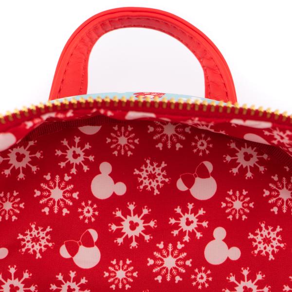 Loungefly x Disney Mickey and Minnie Mouse Snowman Print Mini Backpack and Headband Set - Image 5