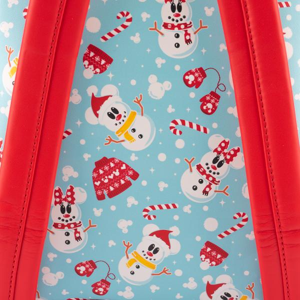 Loungefly x Disney Mickey and Minnie Mouse Snowman Print Mini Backpack and Headband Set - Image 7
