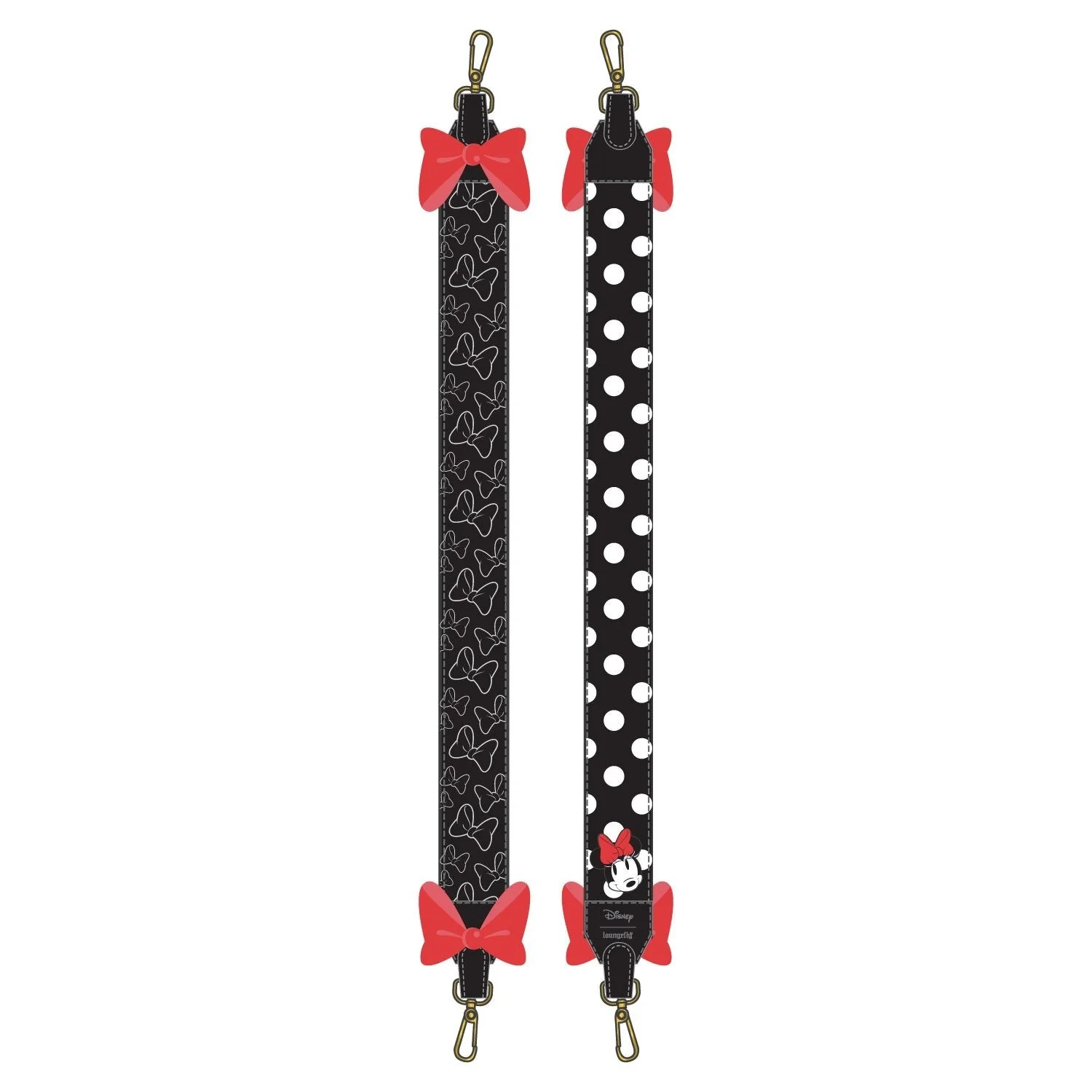 Loungefly x Disney Minnie Mouse All Over Print Bag Straps