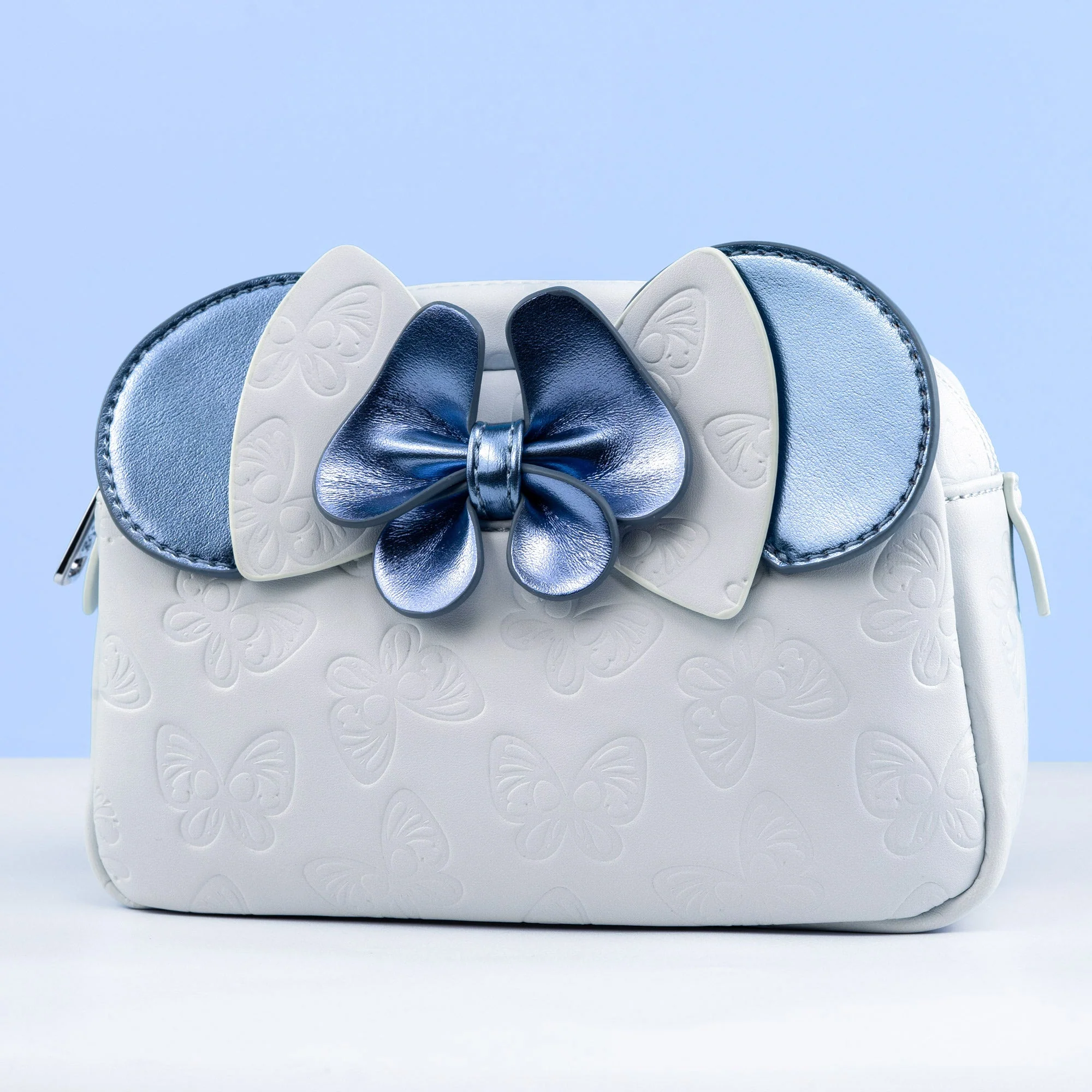 Loungefly x Disney Minnie Mouse Blue Butterfly Cosmetic Bag