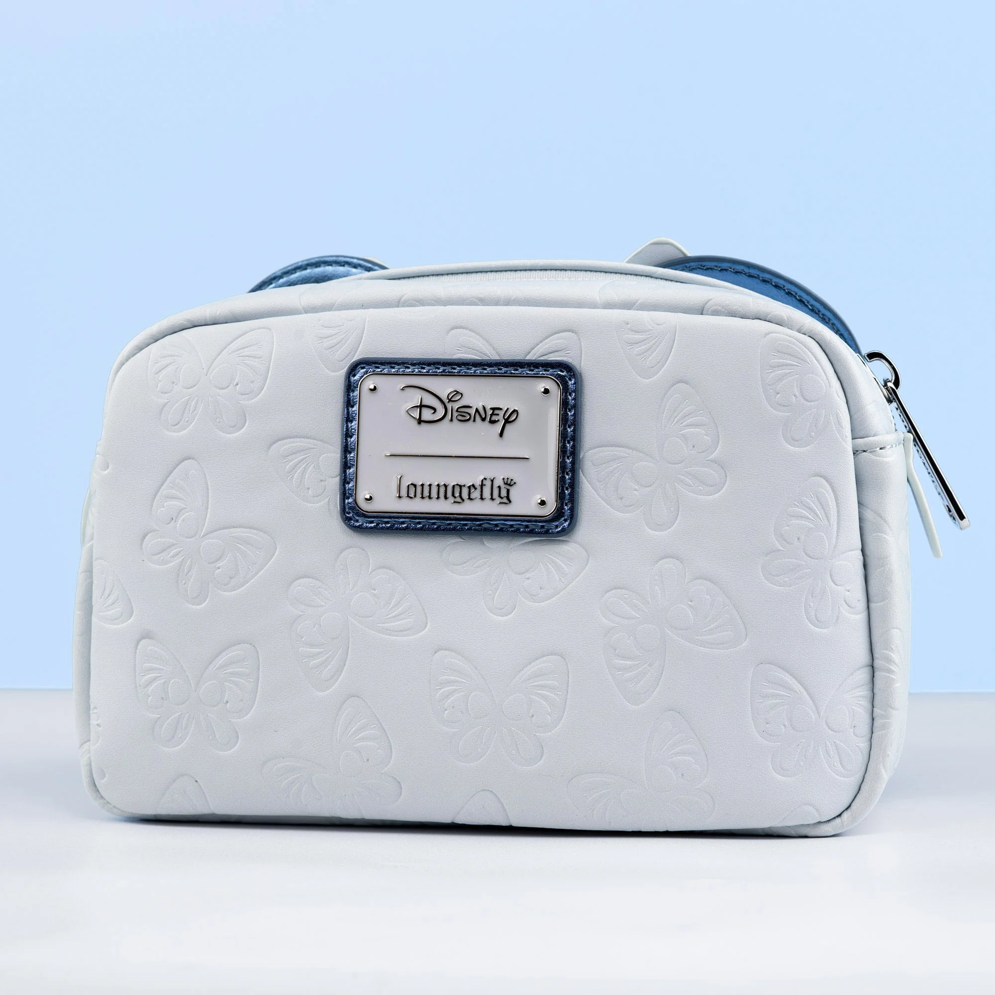 Loungefly x Disney Minnie Mouse Blue Butterfly Cosmetic Bag - Image 2