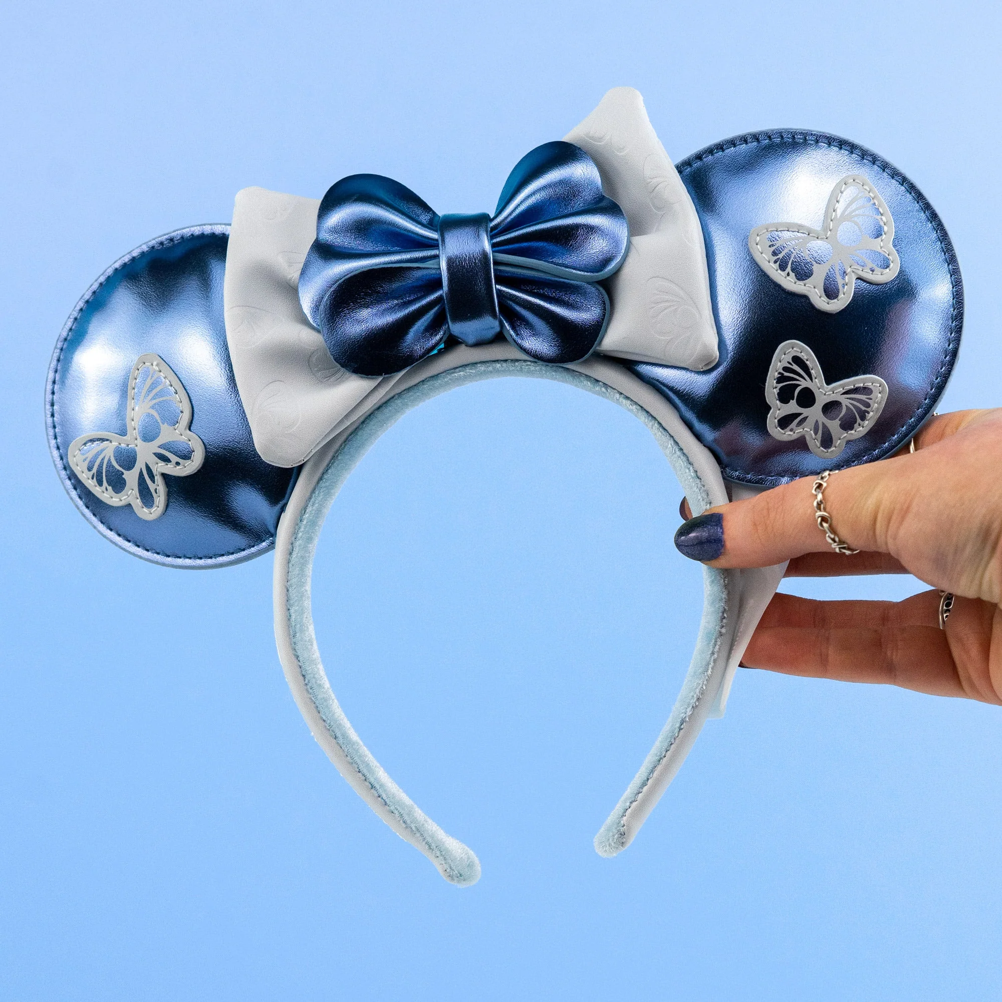 Loungefly x Disney Minnie Mouse Blue Butterfly Headband