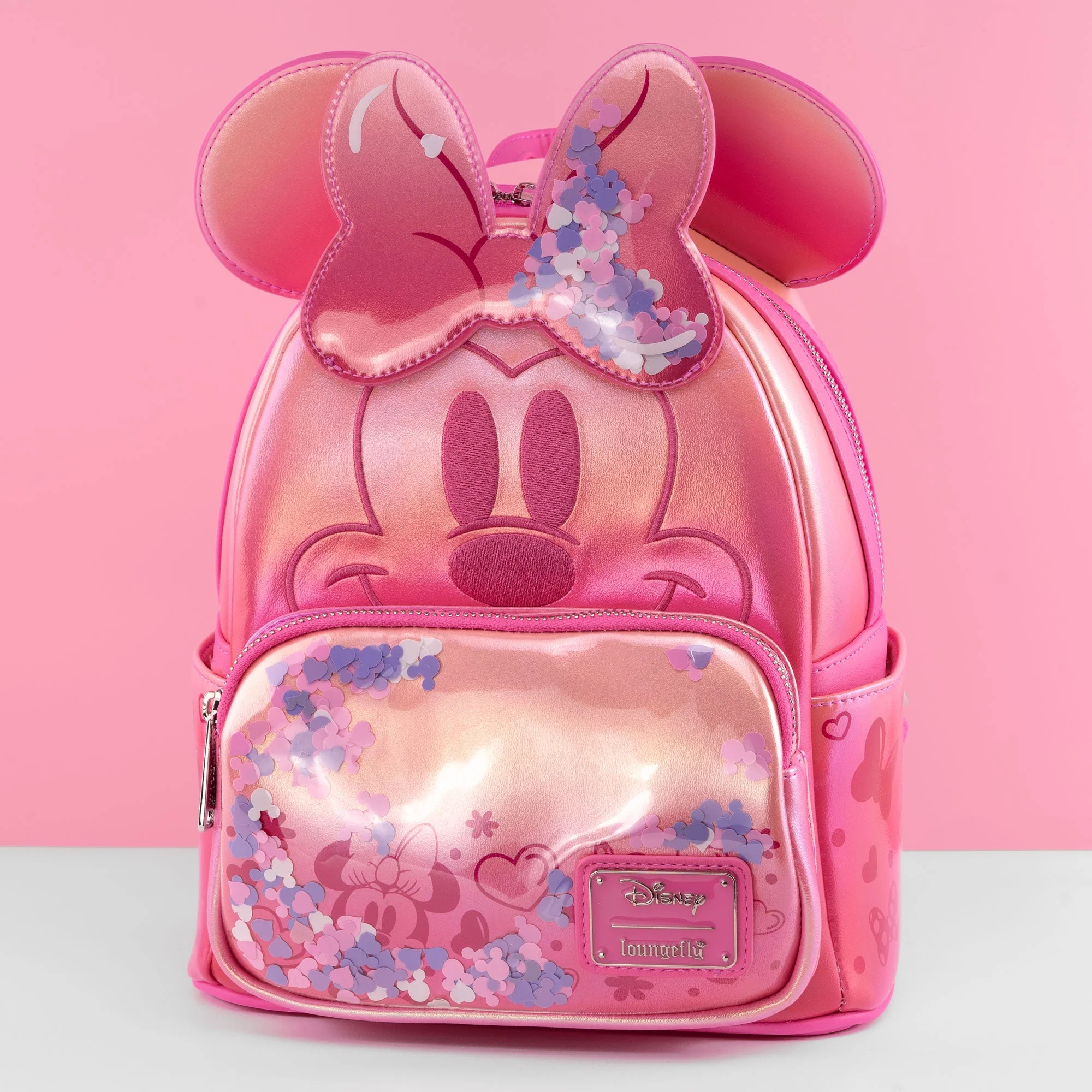 Loungefly x Disney Minnie Mouse Confetti Iridescent Mini Backpack