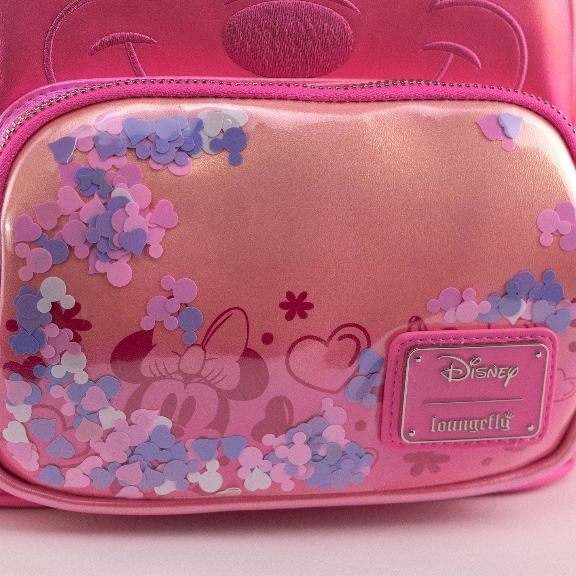 Loungefly x Disney Minnie Mouse Confetti Iridescent Mini Backpack - Image 3