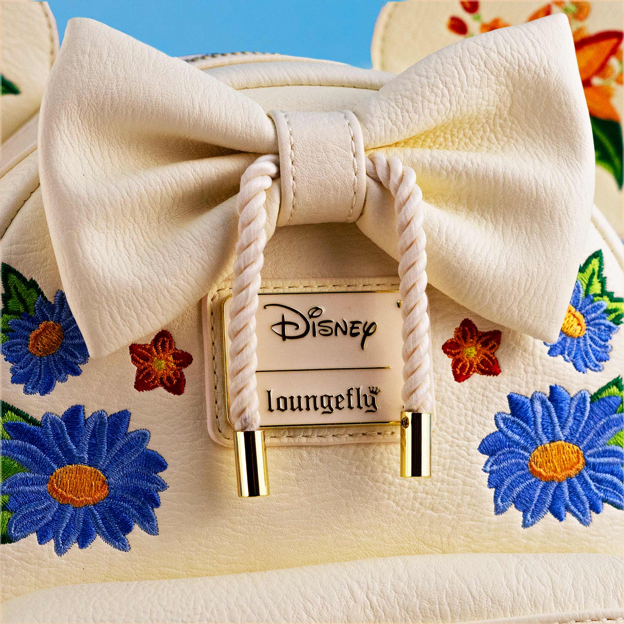 Loungefly x Disney Minnie Mouse Floral Tassel Mini Backpack - Image 2