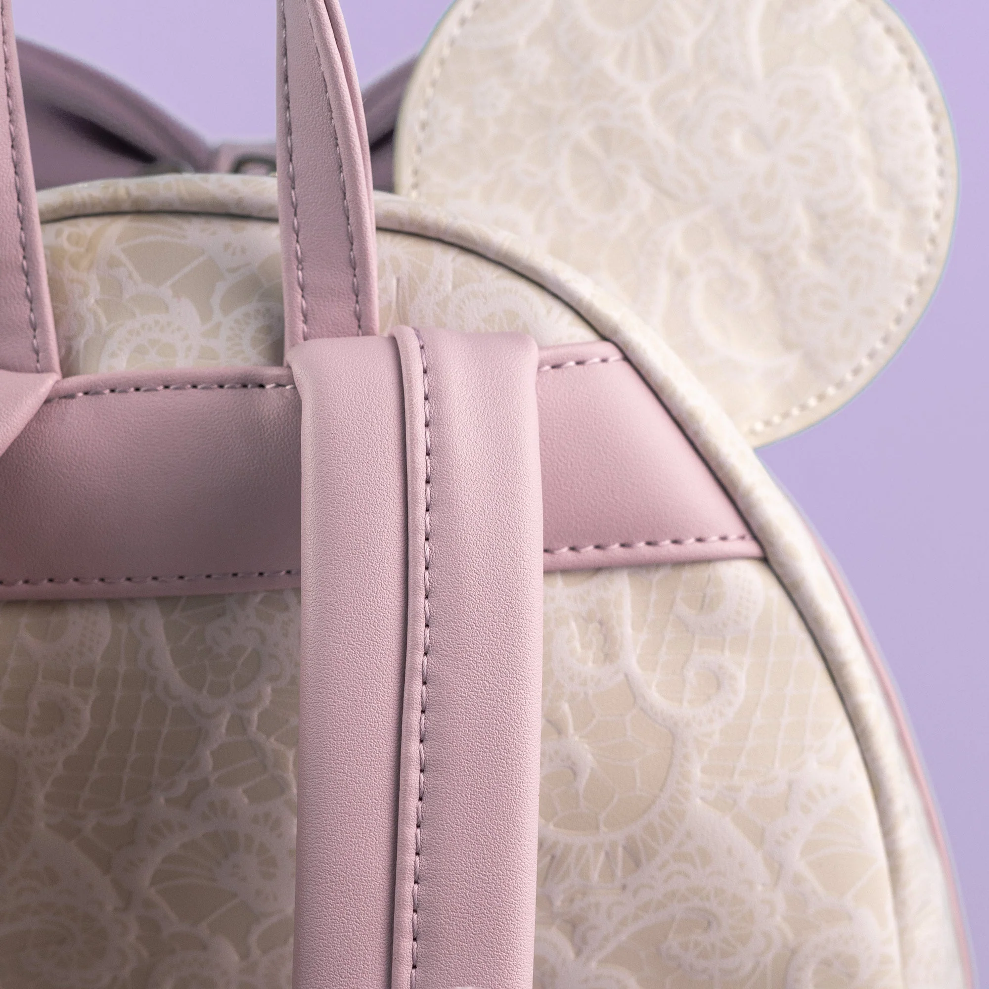Loungefly x Disney Minnie Mouse Floral Wedding Bouquet Mini Backpack - Image 5
