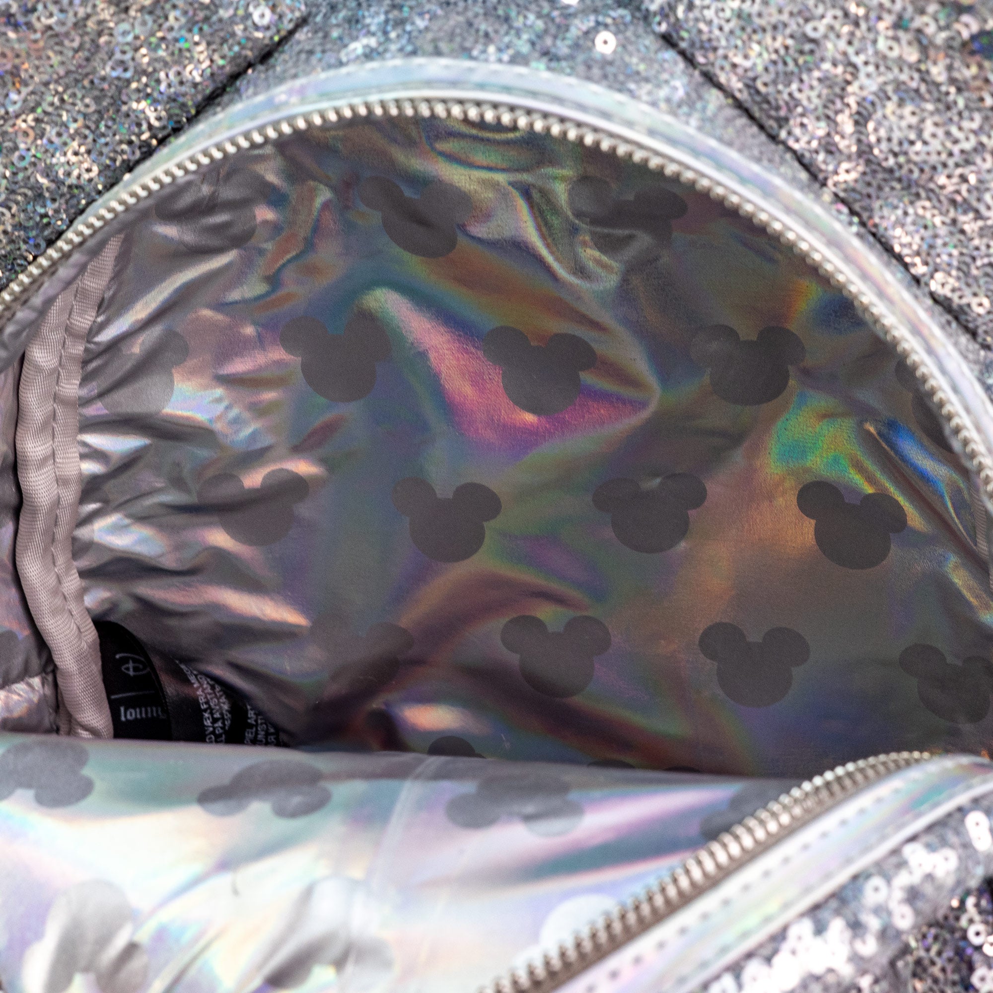 Loungefly x Disney Minnie Mouse Holographic Sequin Mini Backpack - Image 6