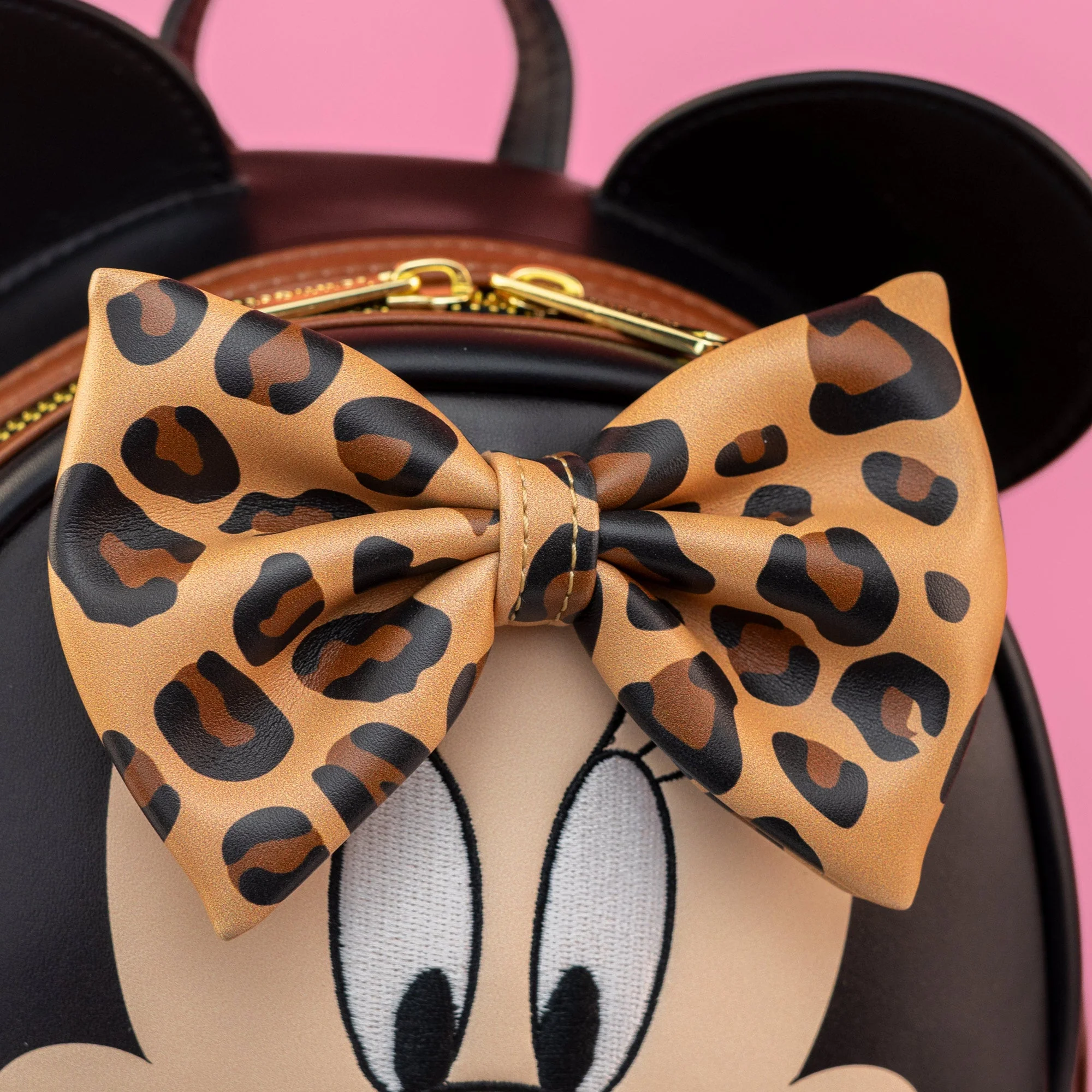 Loungefly x Disney Minnie Mouse Leopard Print Mini Backpack - Image 4