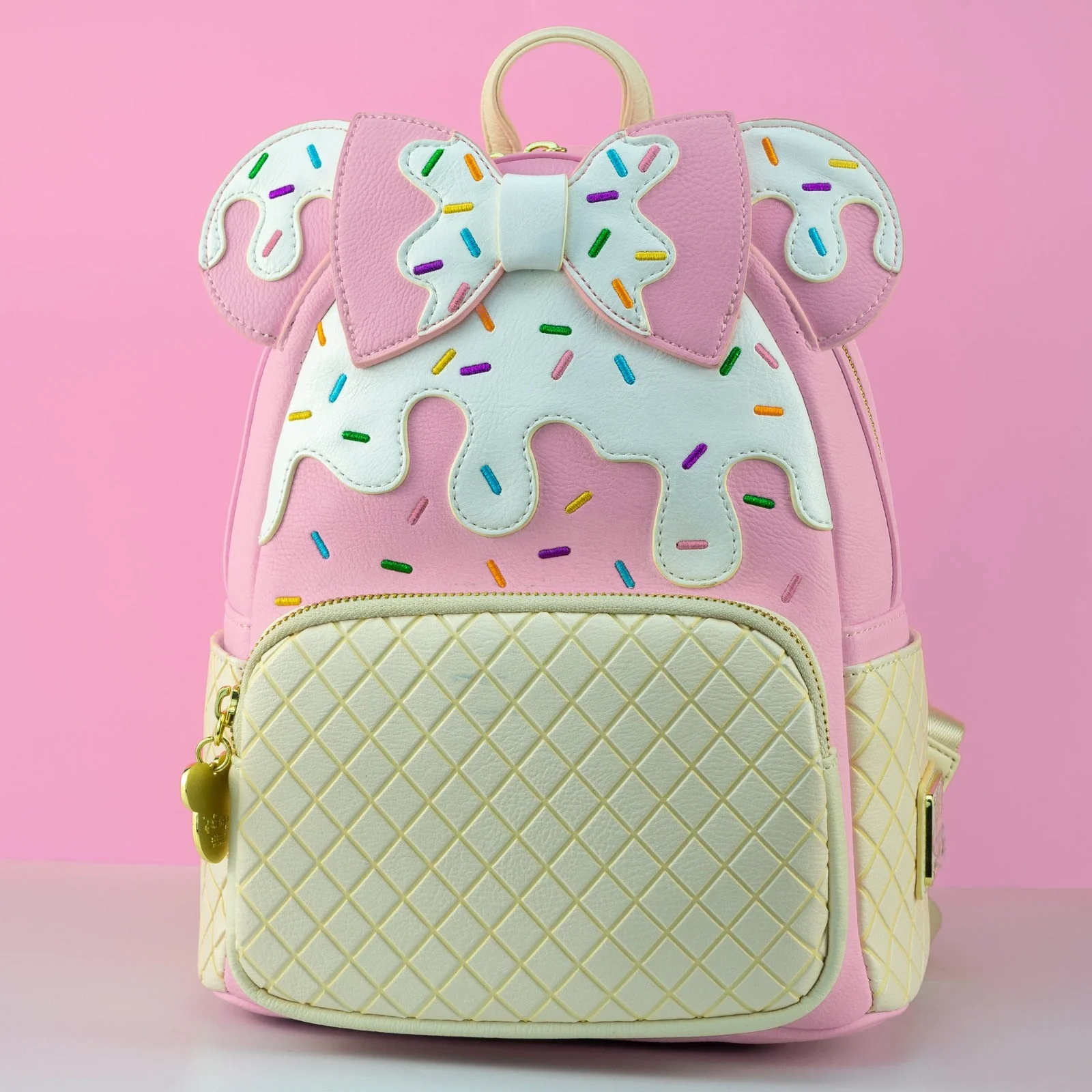 Loungefly x Disney Minnie Mouse Pink Sundae Ice Cream Mini Backpack