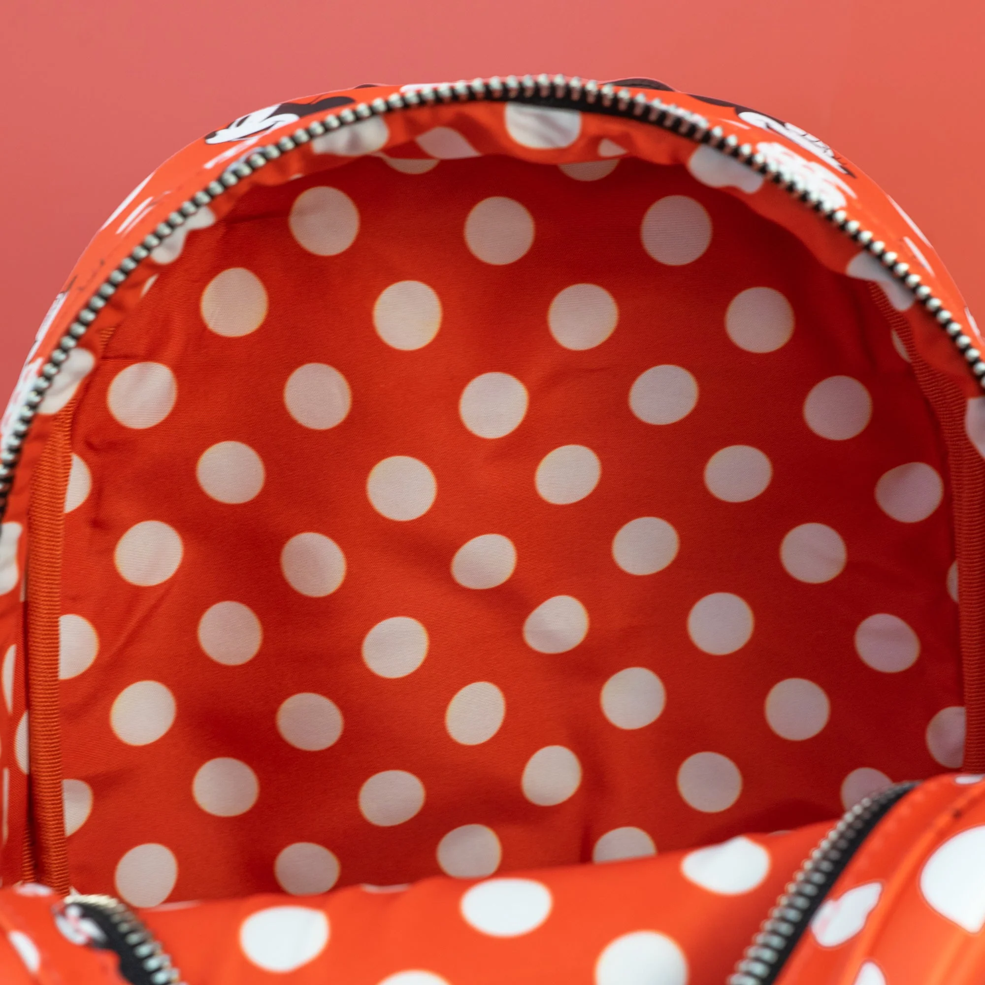 Loungefly x Disney Minnie Mouse Red Polka Dot AOP Mini Backpack - Image 4