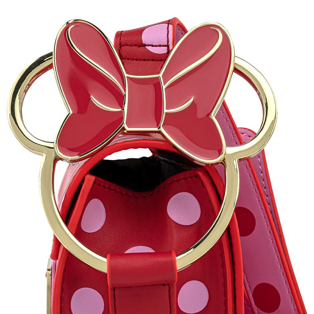 Loungefly x Disney Minnie Mouse Polka Dot Bow Handbag - Image 6
