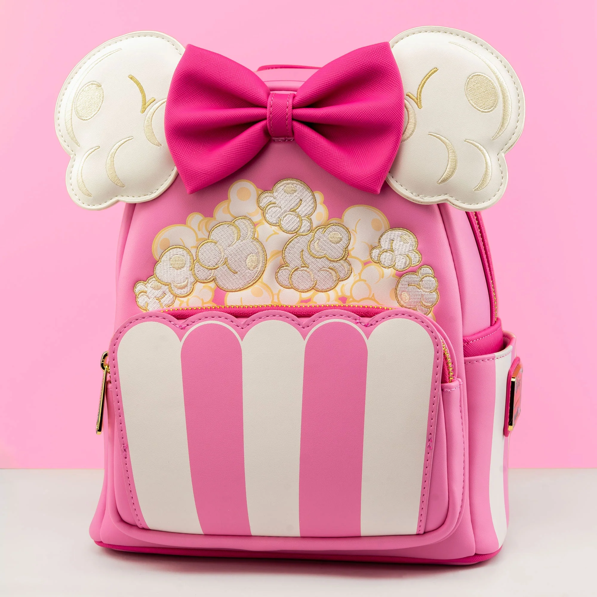Loungefly x Disney Minnie Mouse Pink Popcorn Bucket Mini Backpack
