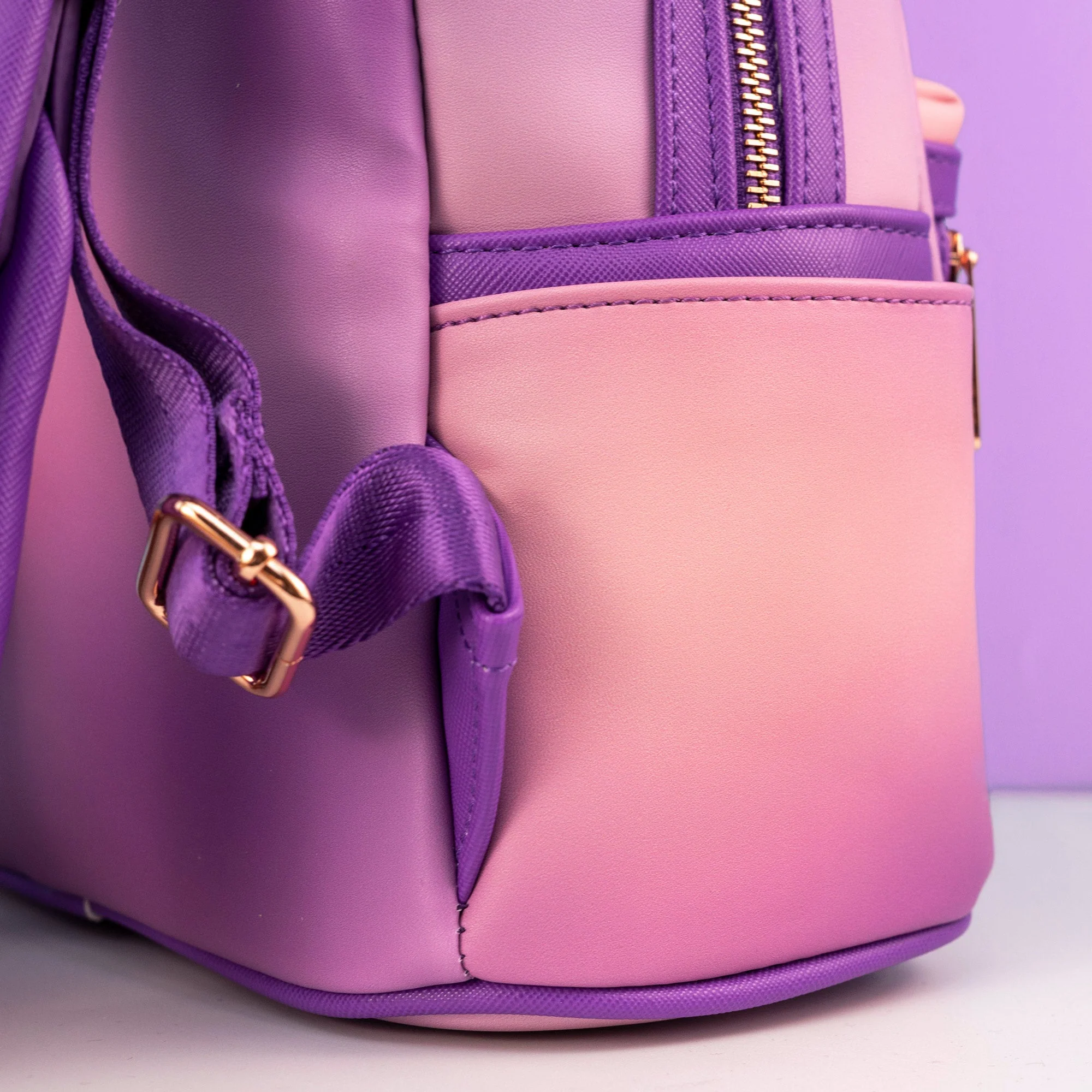 Loungefly x Disney Minnie Mouse Lavender Haze Quilted Mini Backpack - Image 7