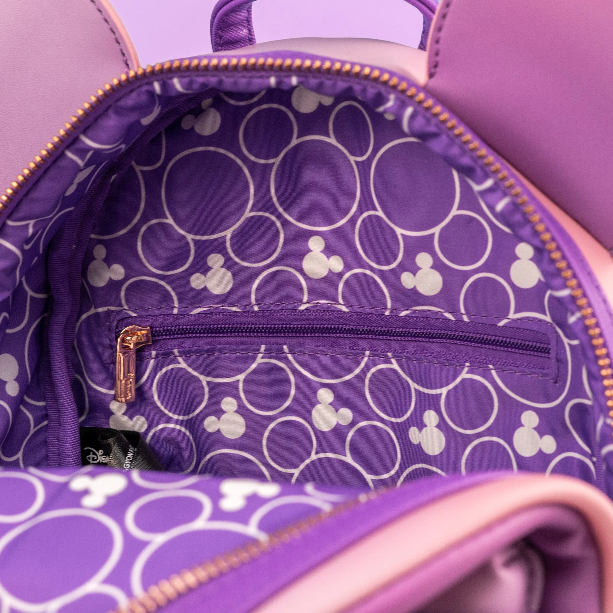 Loungefly x Disney Minnie Mouse Lavender Haze Quilted Mini Backpack - Image 8