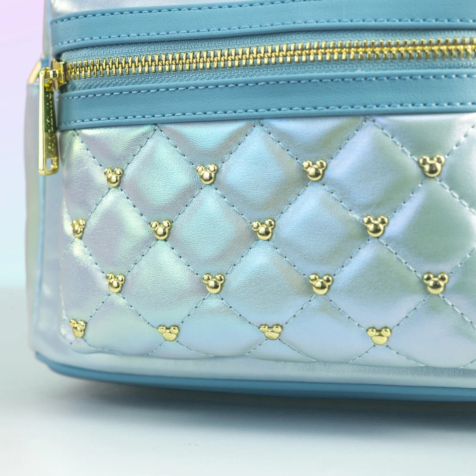 Loungefly x Disney Minnie Mouse Pearlescent Sky Quilted Mini Backpack - Image 3
