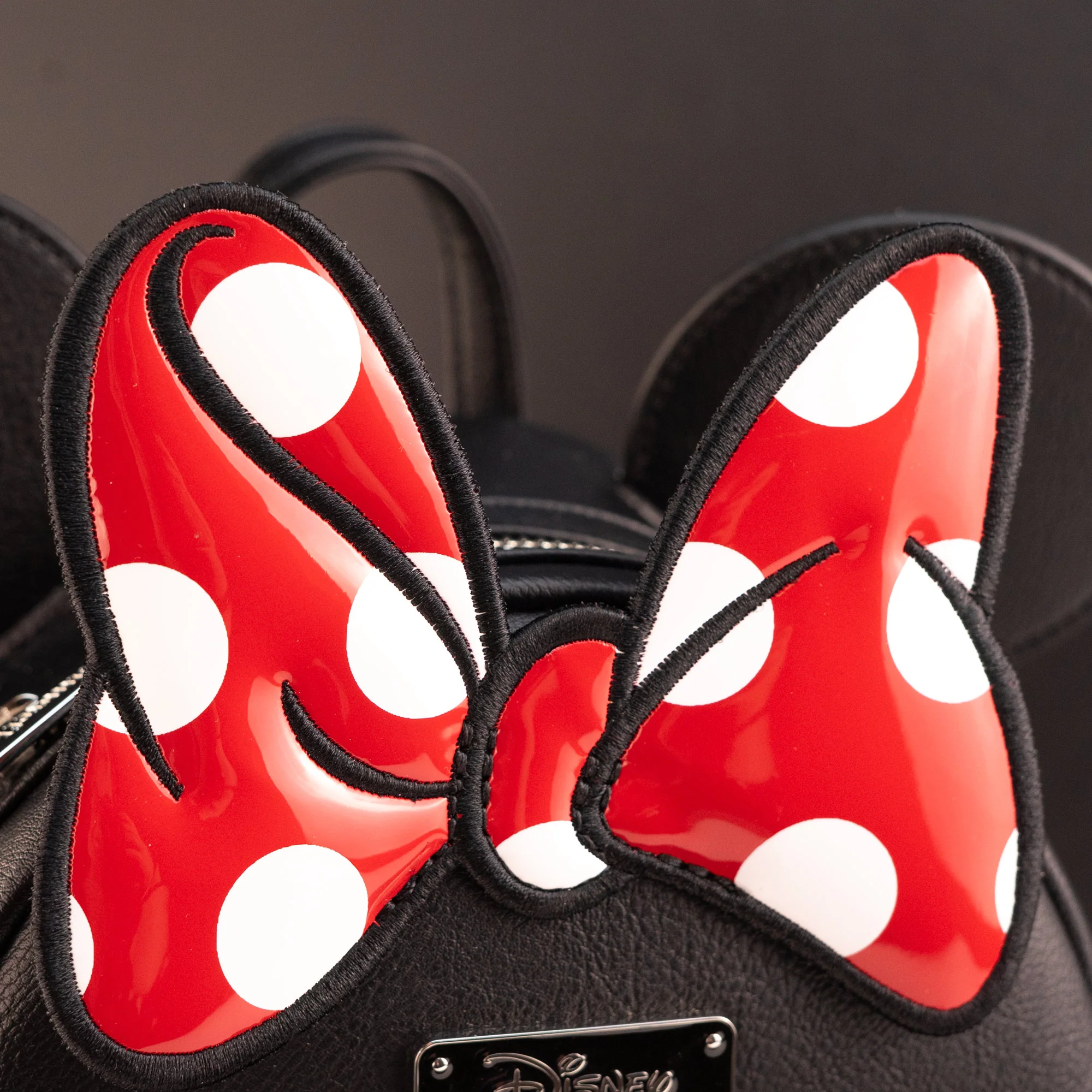 Loungefly x Disney Minnie Mouse Quilted Polka Dot Bow Mini Backpack - Image 4