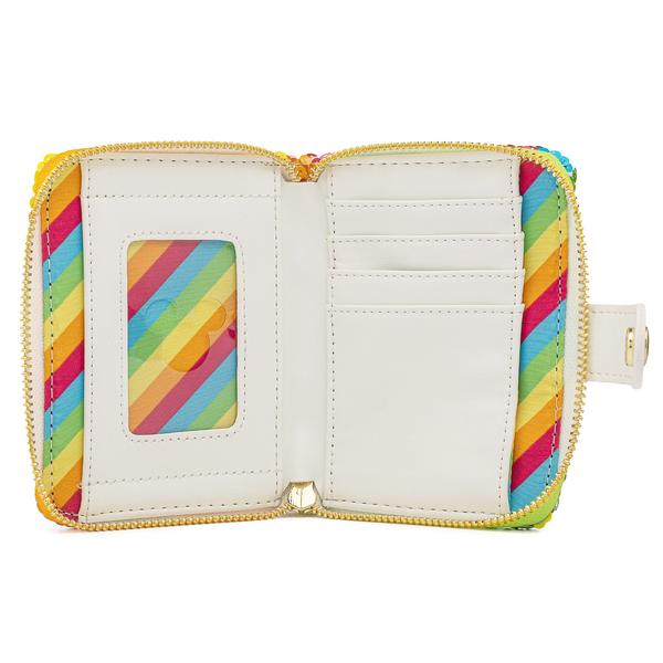 Loungefly x Disney Minnie Mouse Rainbow Sequin Purse - Image 3