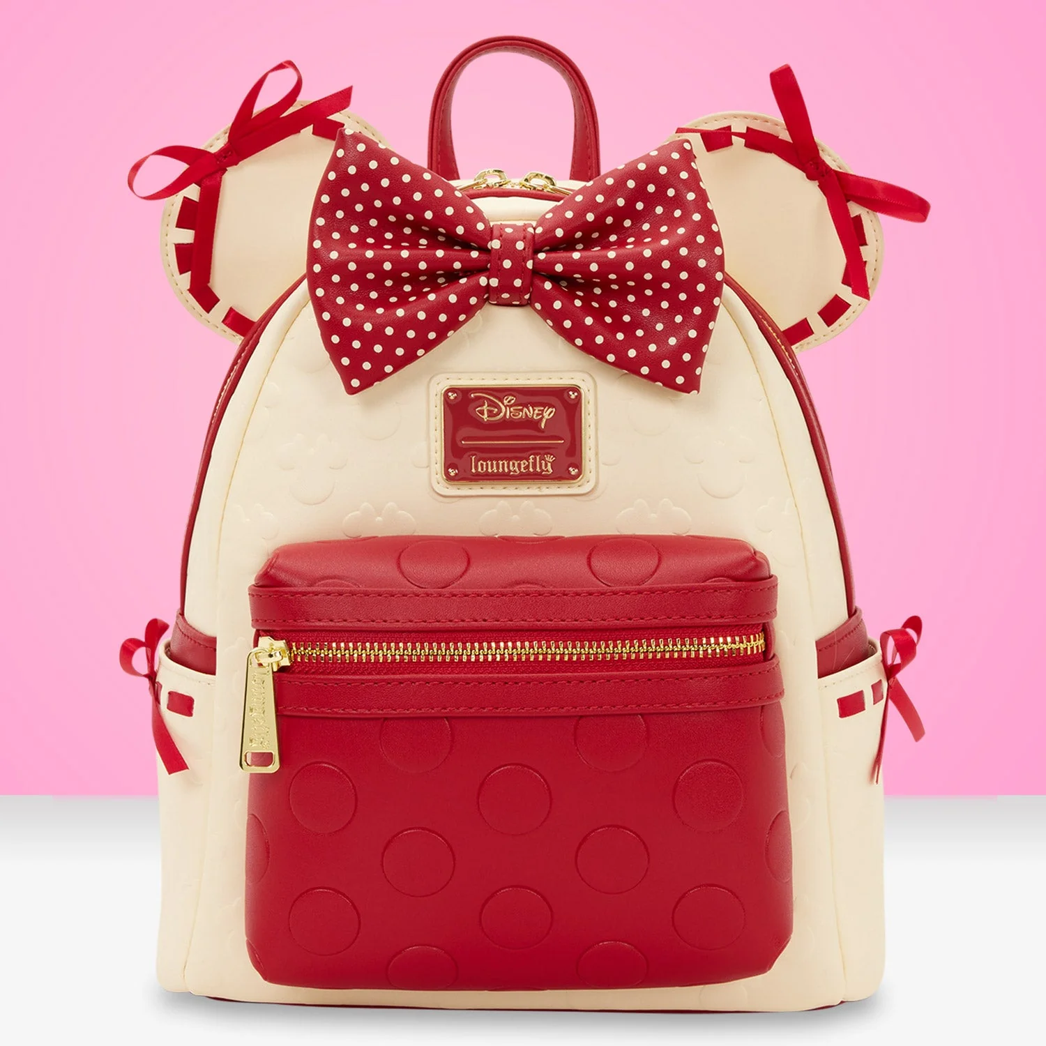 Loungefly x Disney Minnie Mouse Rock the Dots Mini Backpack