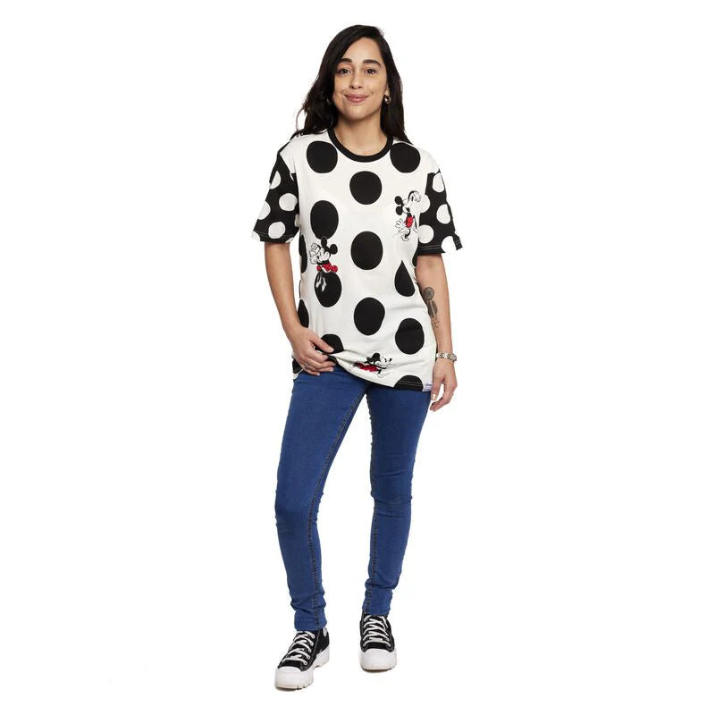 Loungefly x Disney Minnie Mouse Rocks The Dots Unisex T-Shirt - Image 5