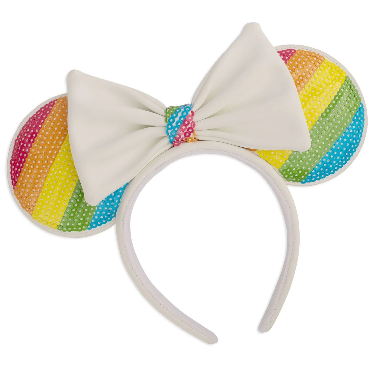 Loungefly x Disney Minnie Mouse Sequin Rainbow Headband - Image 2