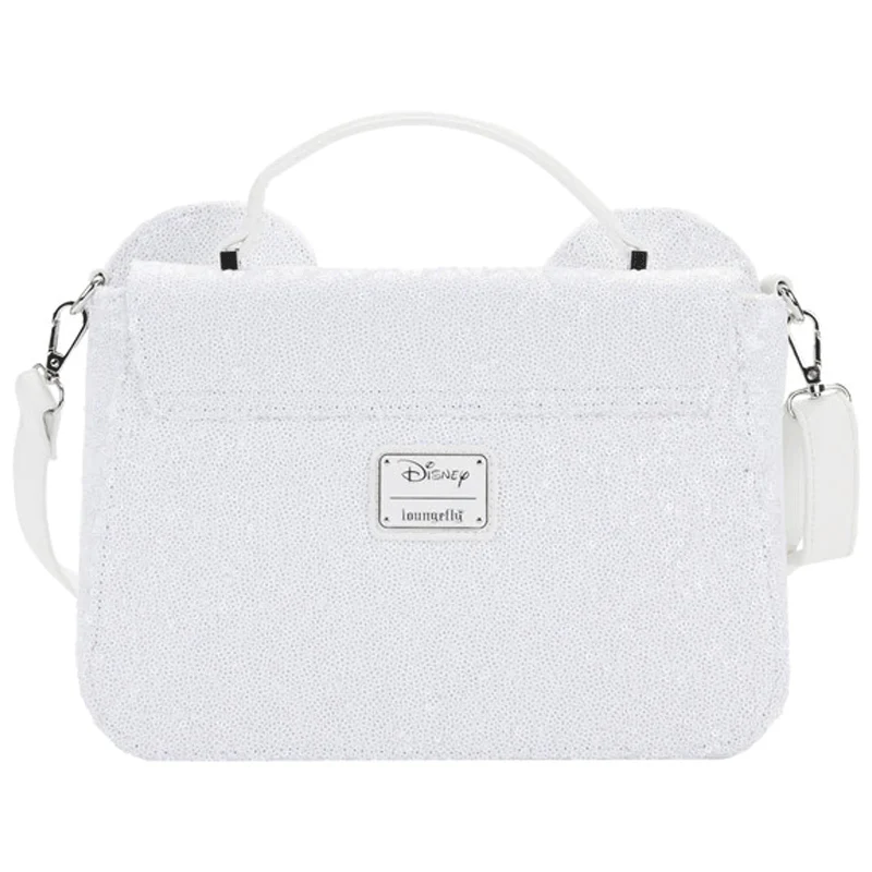 Loungefly x Disney Minnie Mouse Sequin Wedding Crossbody Bag - Image 4