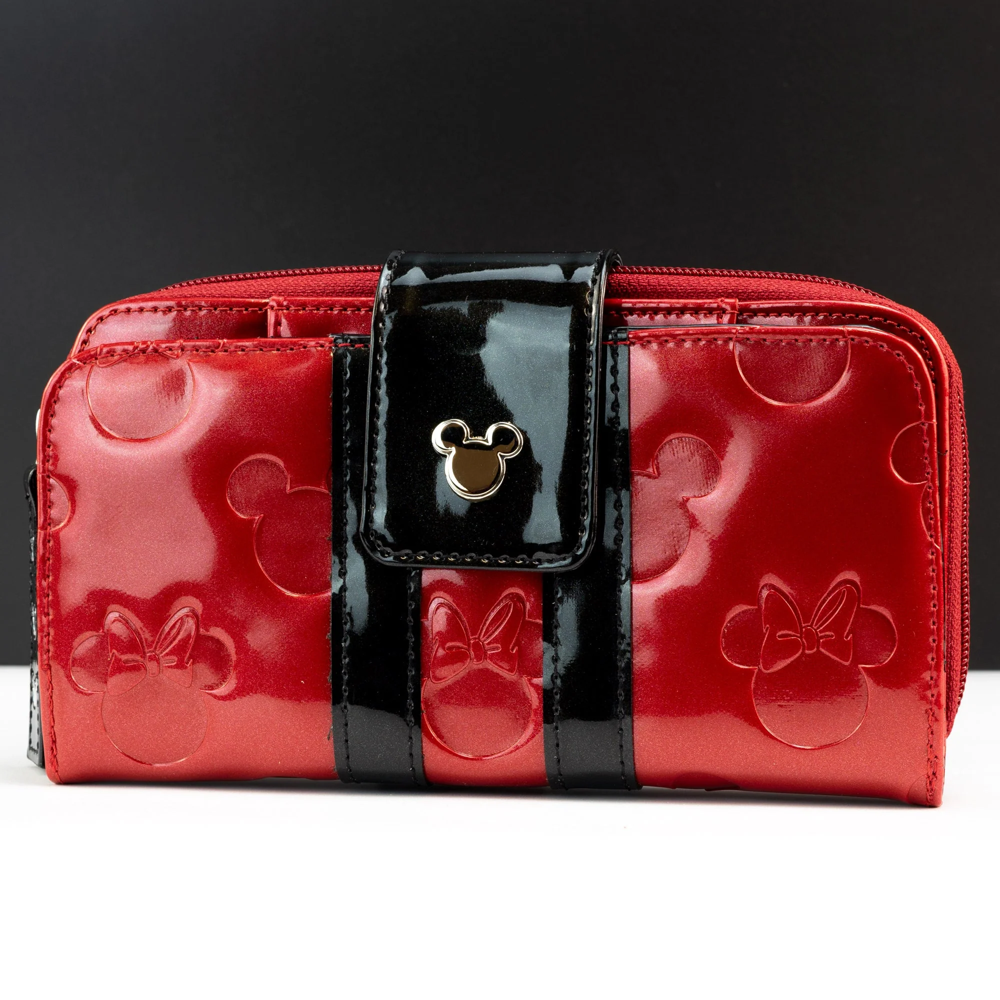 Loungefly x Disney Mickey and Minnie Mouse Red Silhouettes Wallet - Image 2