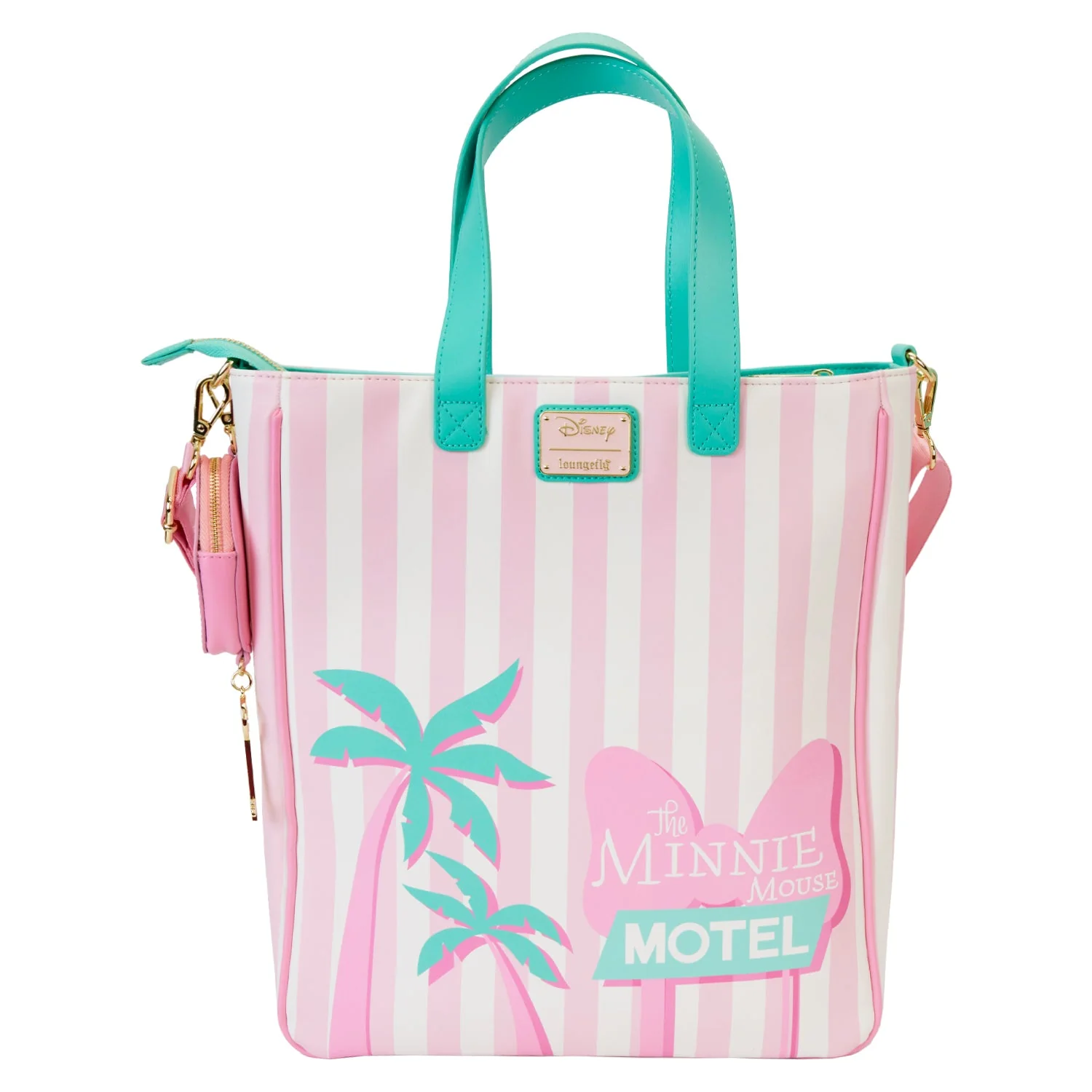 Loungefly x Disney Minnie Mouse Vacation Style Tote Bag With Coin Purse - Image 4