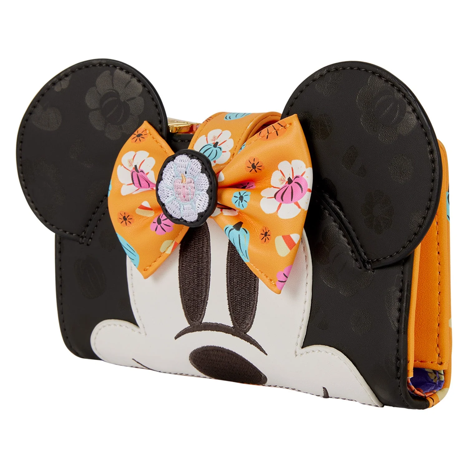 Loungefly x Disney Minnie Mouse Floral Pumpkin Wallet - Image 2
