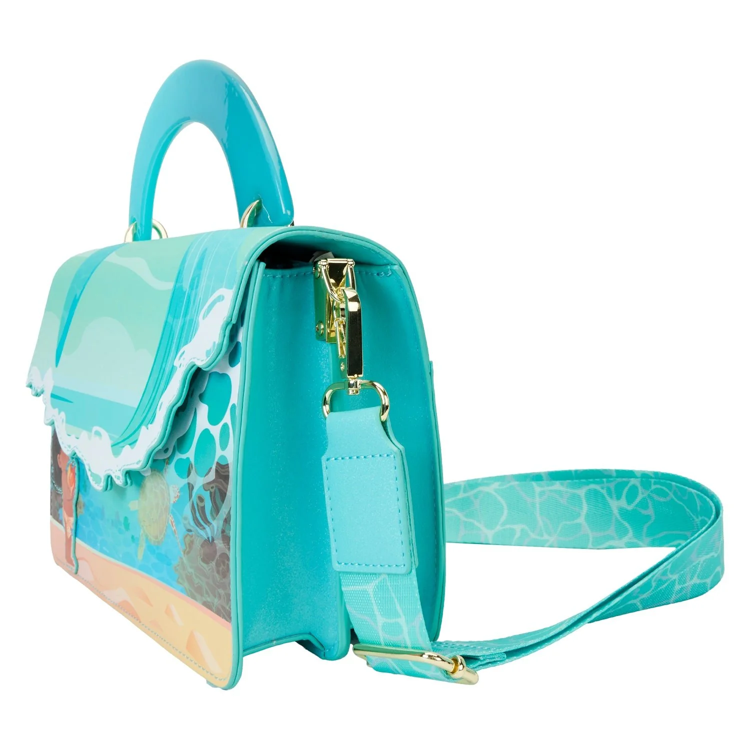 Loungefly x Disney Moana Ocean Wave Handle Crossbody Bag - Image 2