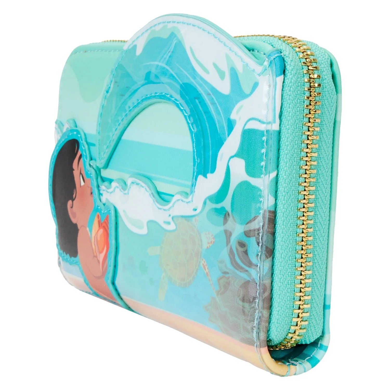 Loungefly x Disney Moana Ocean Waves Zip Around Wallet - Image 2