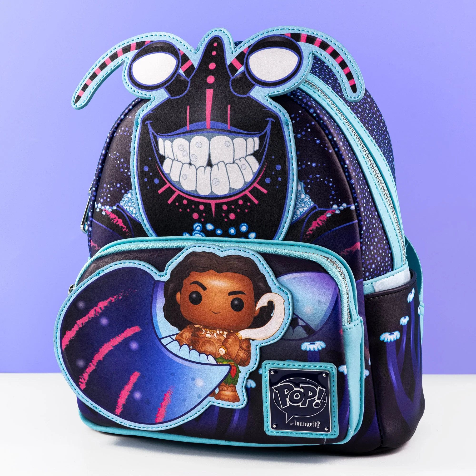 Loungefly x Disney Moana Tamatoa Vs Maui Mini Backpack - Image 7