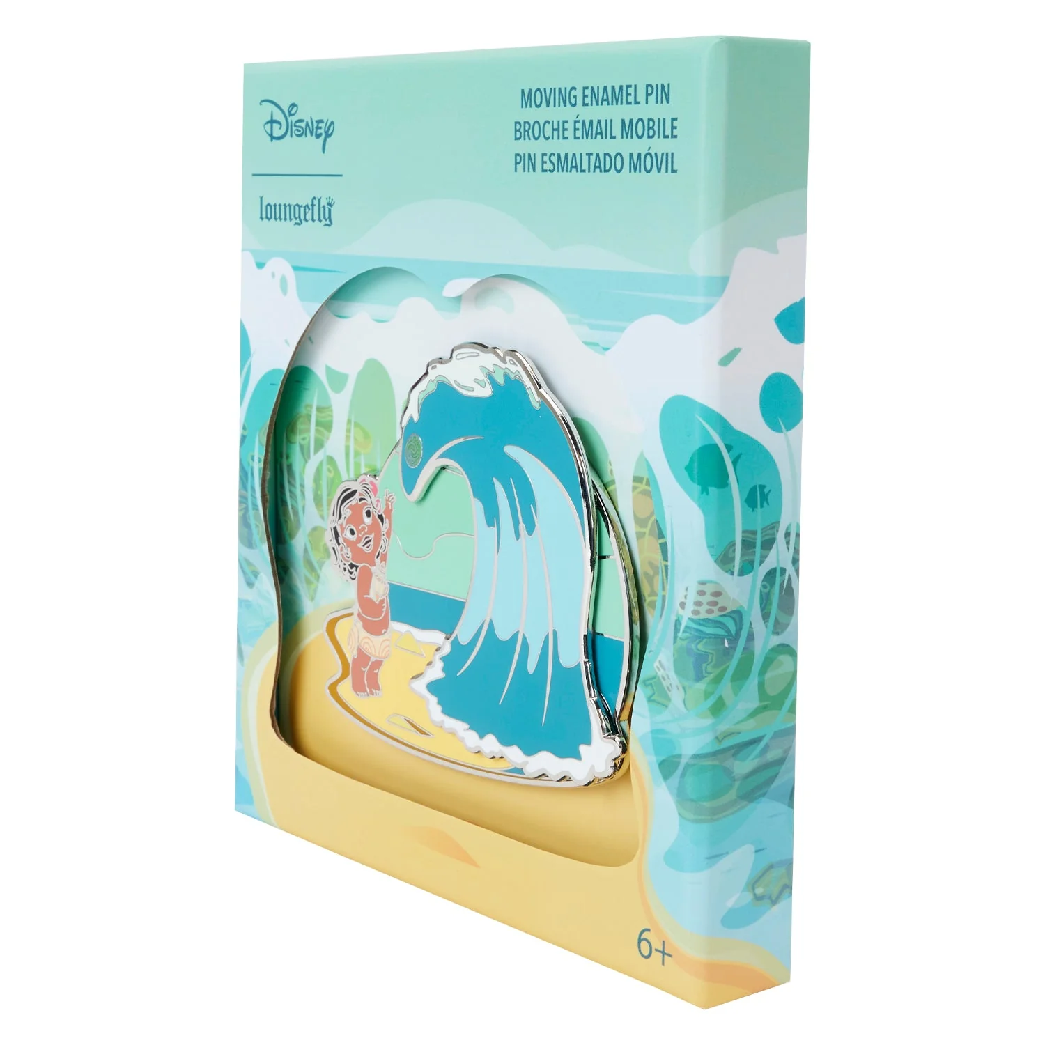 Loungefly x Disney Moana Waves 3" Collector Box Pin - Image 2
