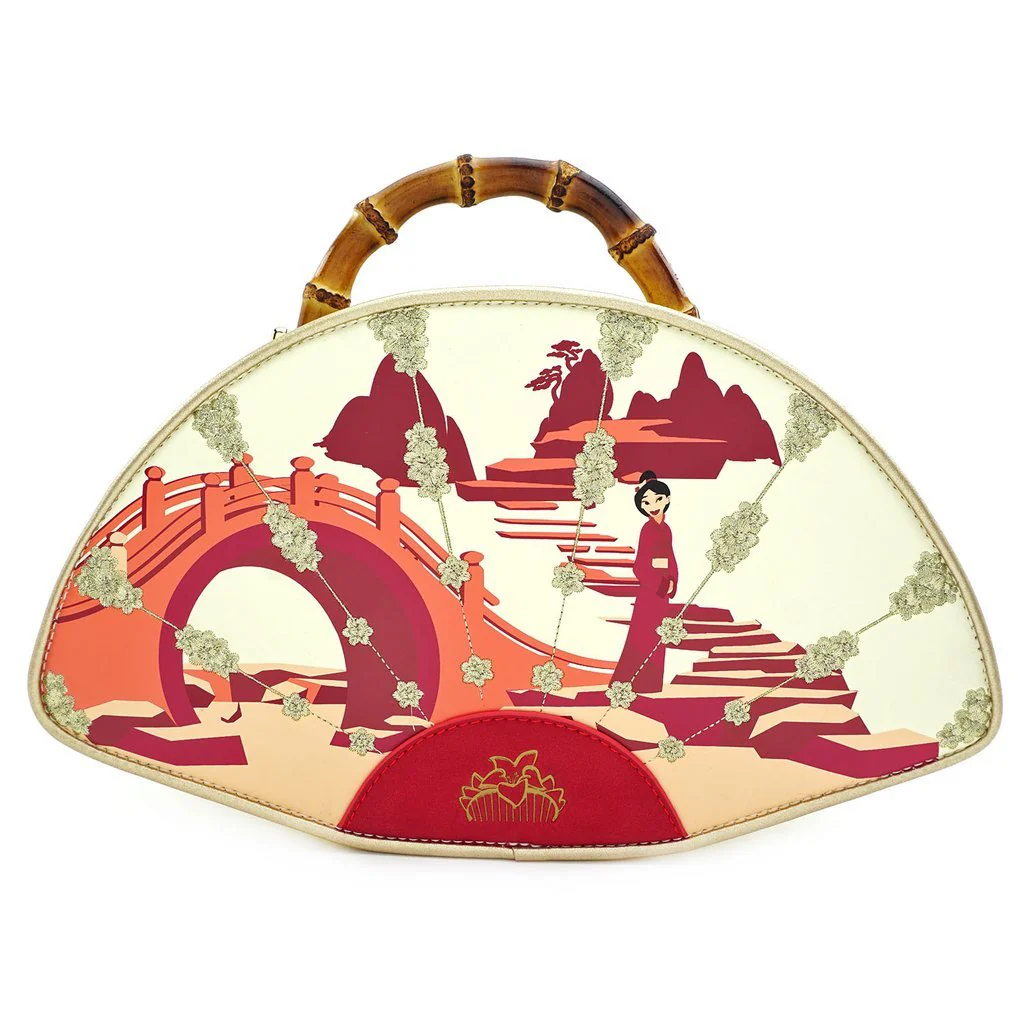 Loungefly X Disney Mulan Bamboo Handle Fan Handbag - Image 2