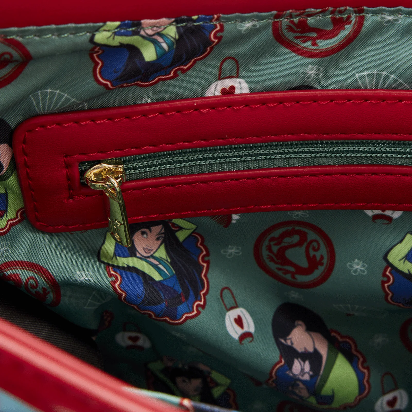 Loungefly x Disney Mulan Film Scenes Crossbody Bag - Image 6