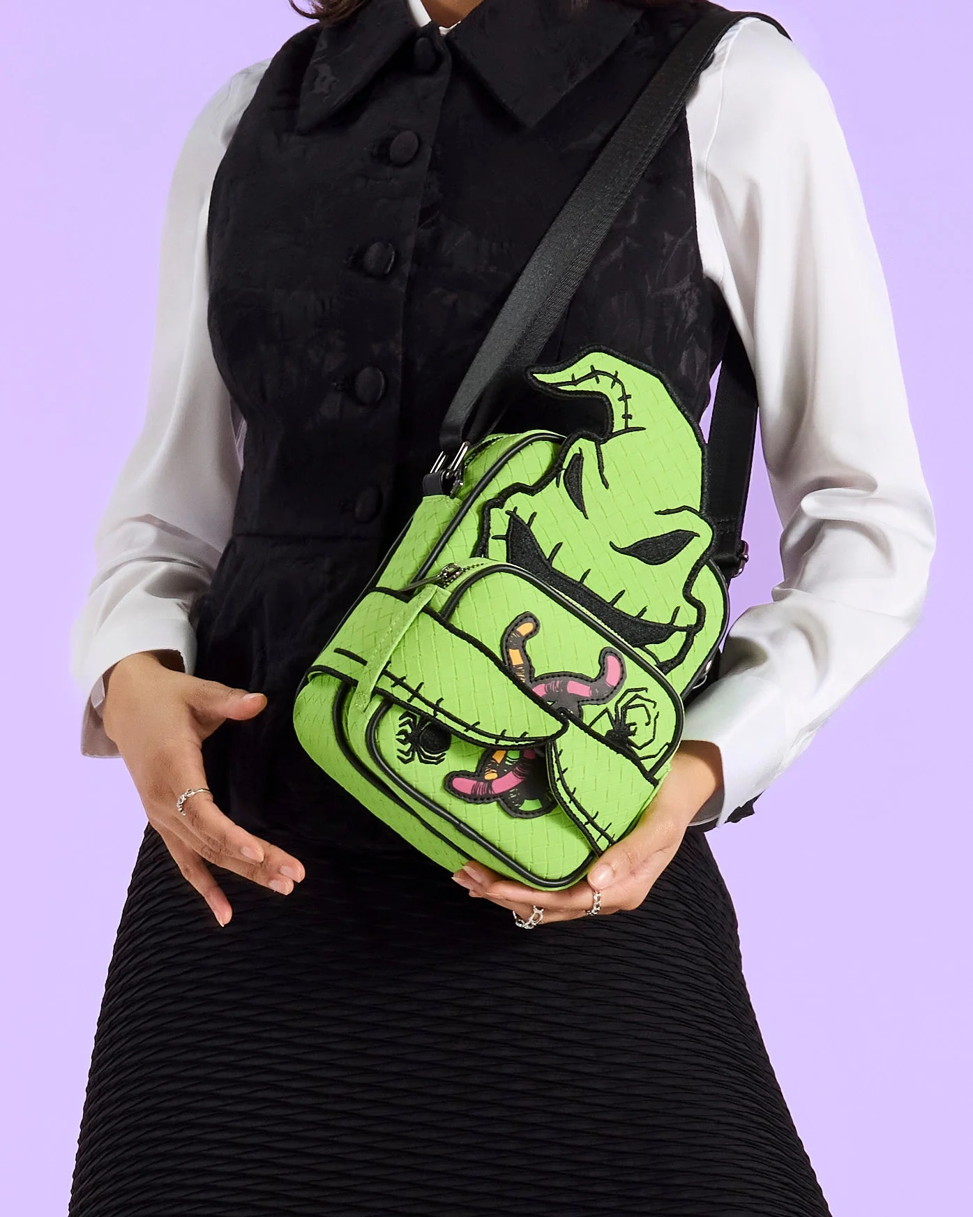 Loungefly x The Nightmare Before Christmas Oogie Boogie Crossbuddies Bag - Image 3