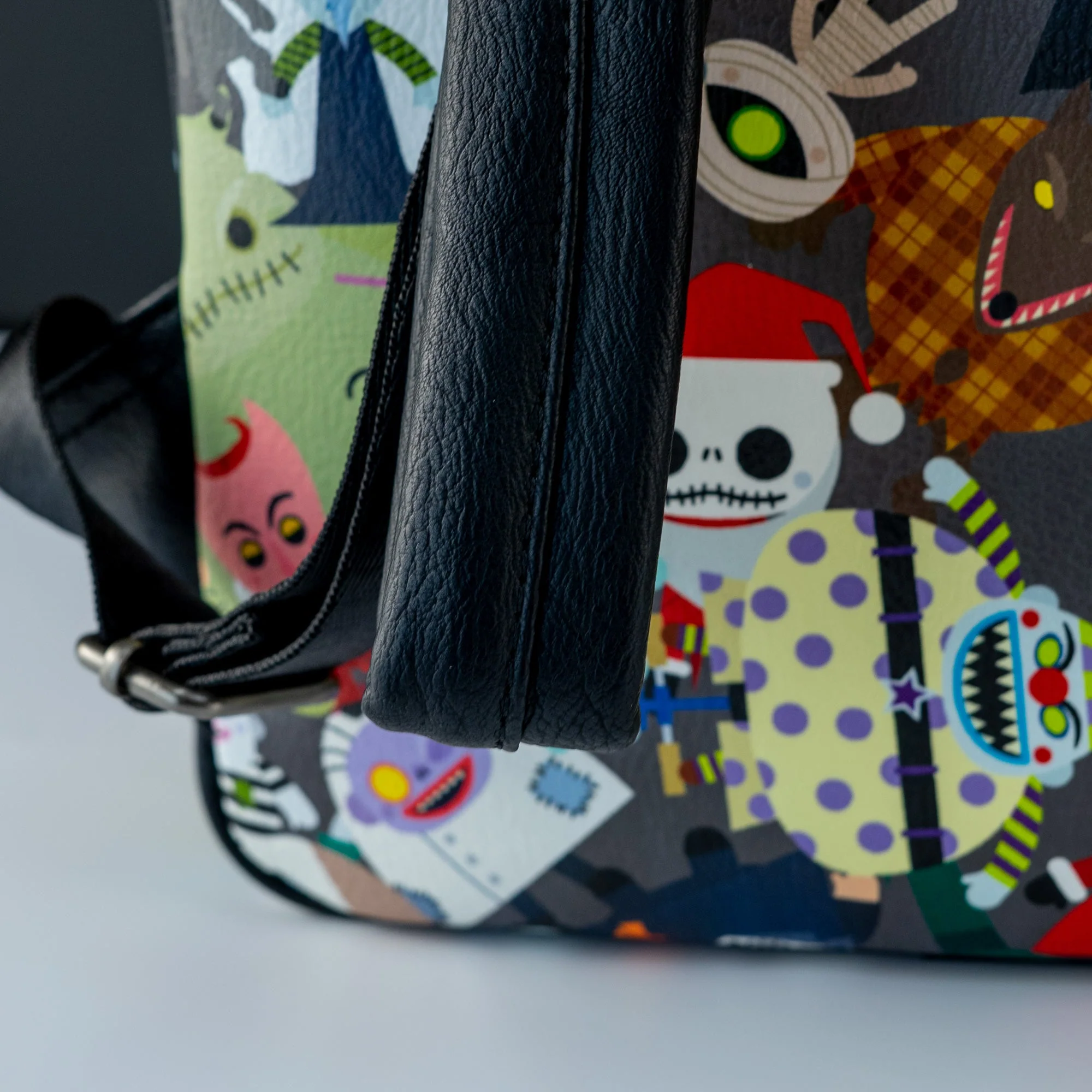 Loungefly x Disney Nightmare Before Christmas Chibi All Over Print Mini Backpack - Image 3