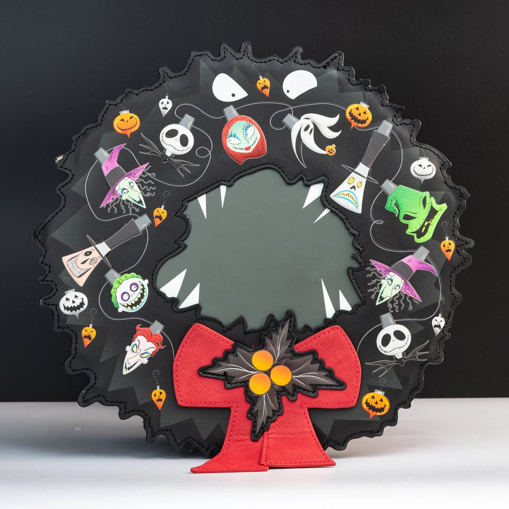 Loungefly x Disney Nightmare Before Christmas Figural Wreath Crossbody Bag - Image 6